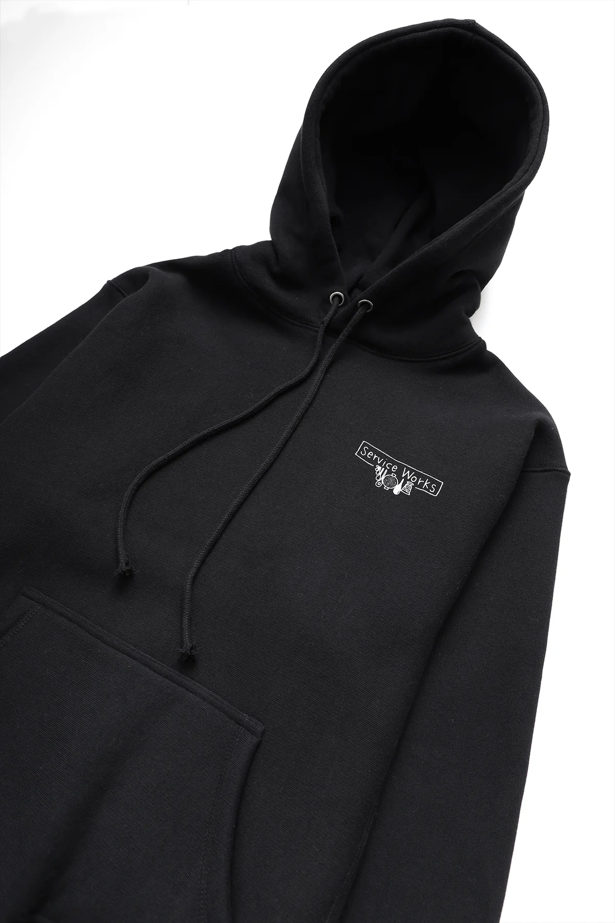 12oz Scribble Logo Hoodie - Black - Image 2