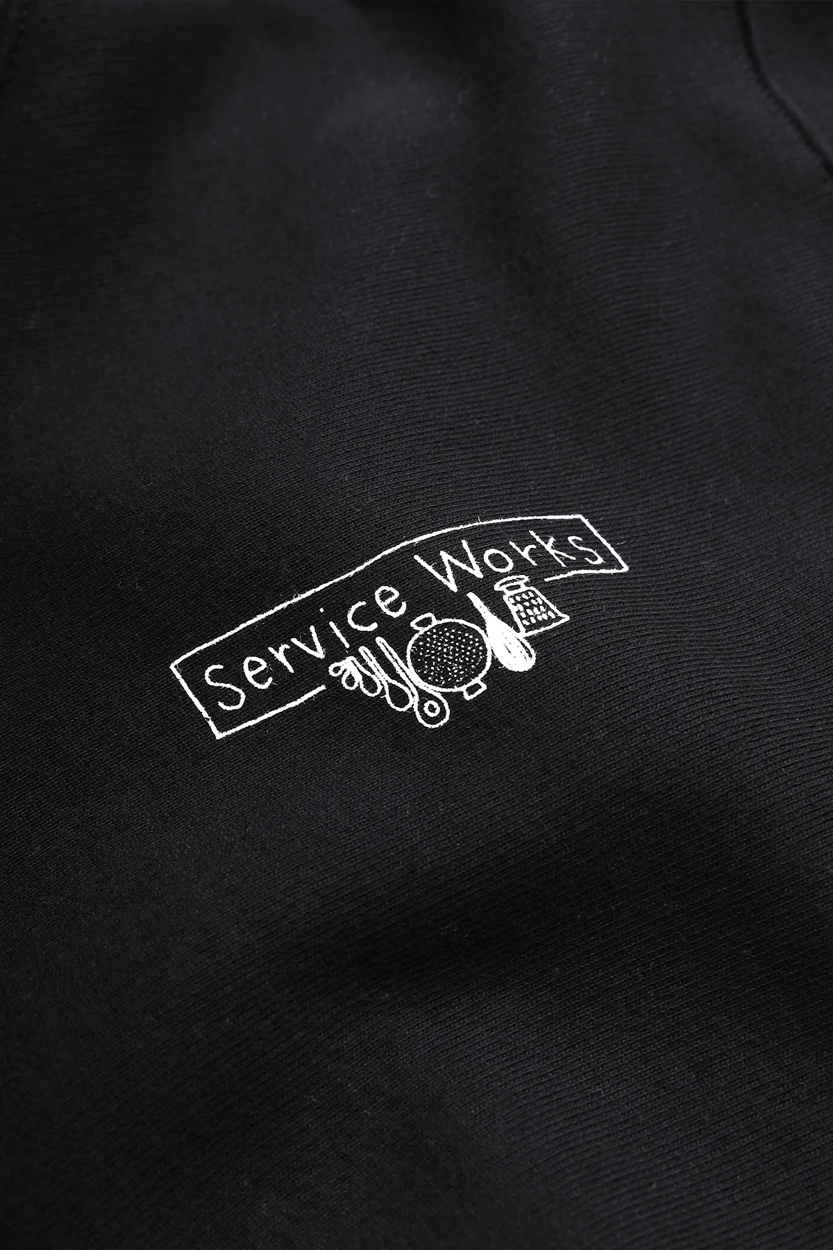 12oz Scribble Logo Hoodie - Black - Image 4