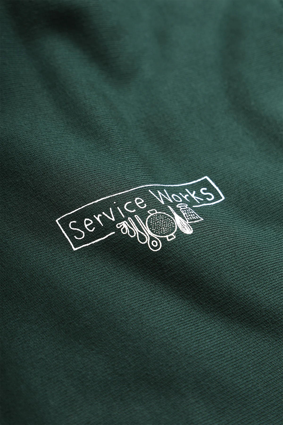 12oz Scribble Logo Hoodie - Forest - Image 3