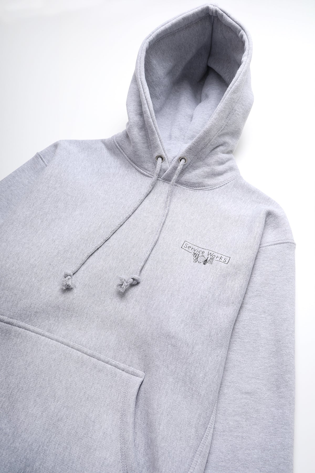 12oz Scribble Logo Hoodie - Grey - Image 2