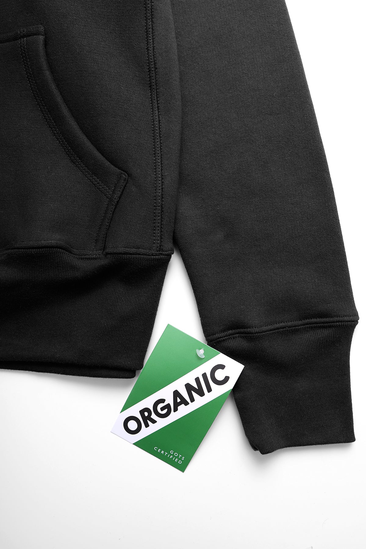 12oz Service Embroidered Hoodie - Black - Image 5