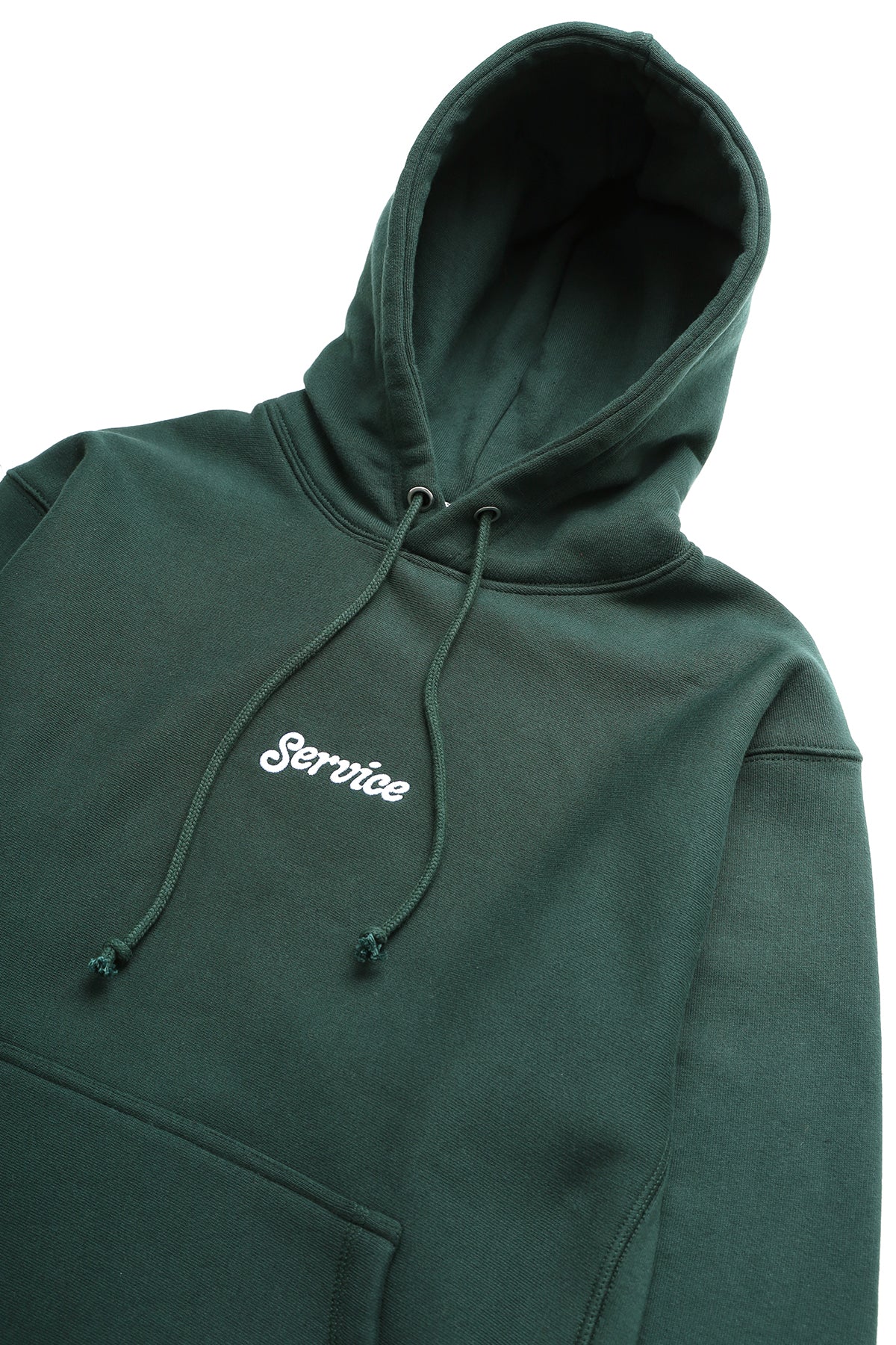 12oz Service Embroidered Hoodie - Forest - Image 2