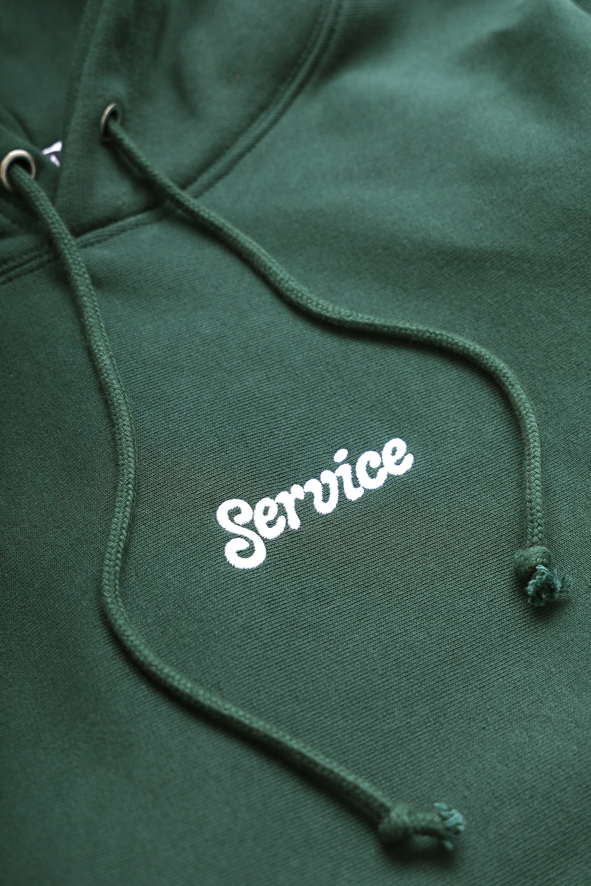 12oz Service Embroidered Hoodie - Forest - Image 3