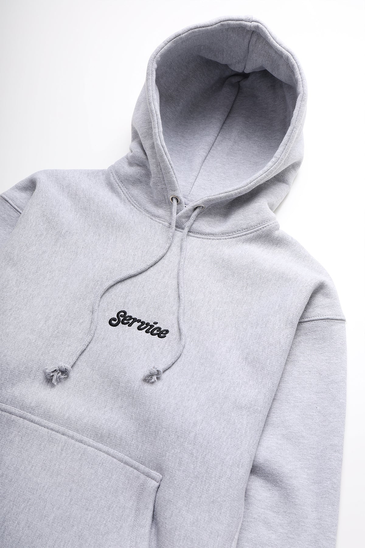 12oz Service Embroidered Hoodie - Grey - Image 2