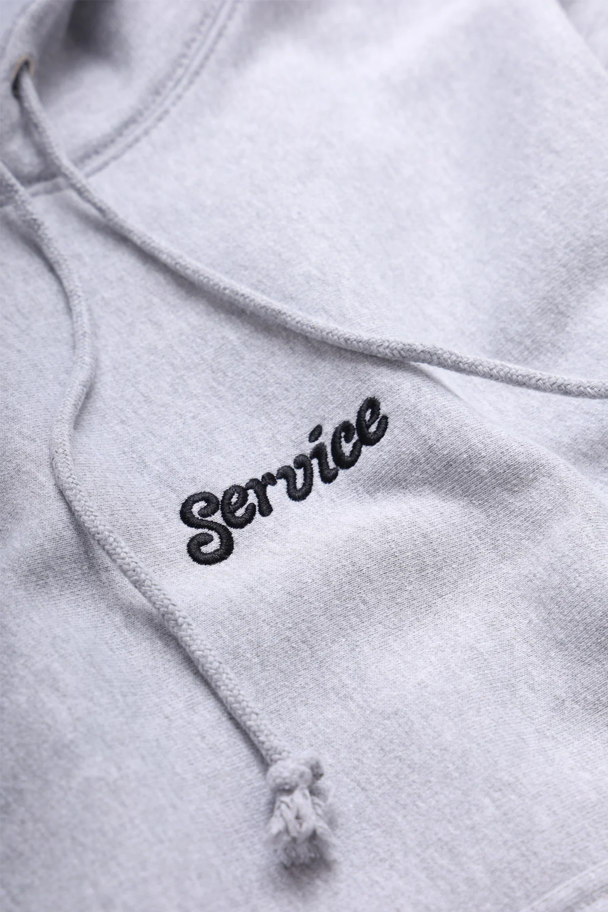 12oz Service Embroidered Hoodie - Grey - Image 3