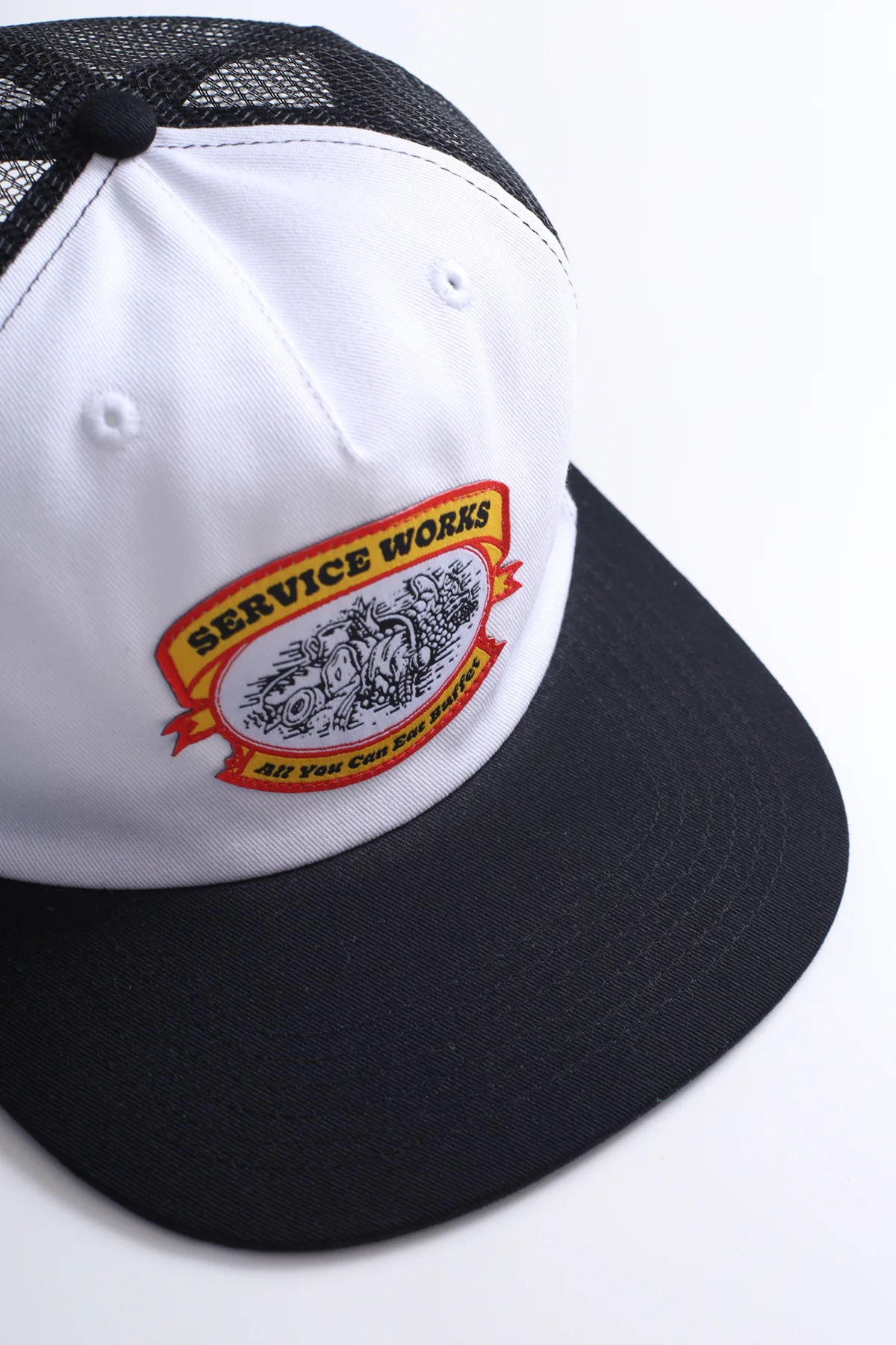 All you Can Eat Trucker Cap - Black/White - Image 2