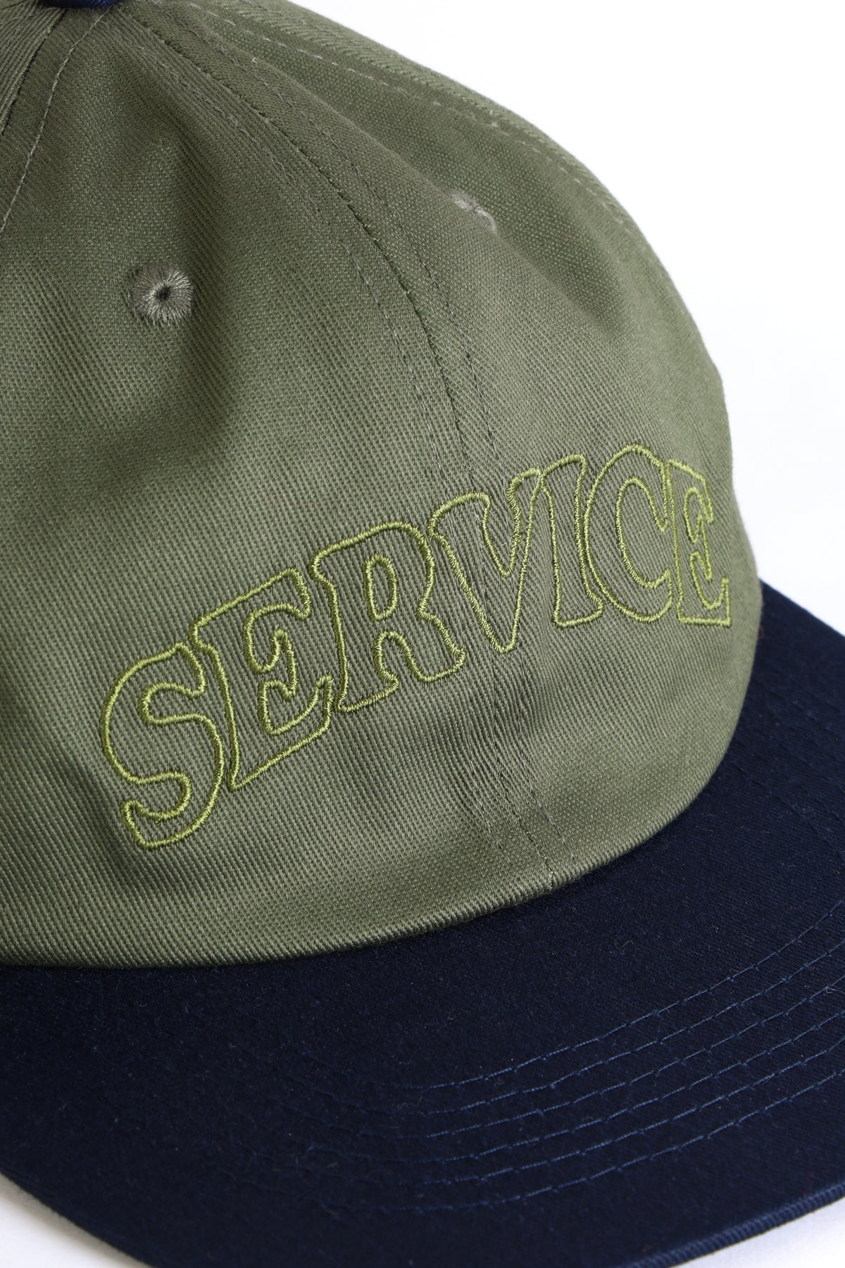 Arch Logo Cap - Olive/Navy - Image 2
