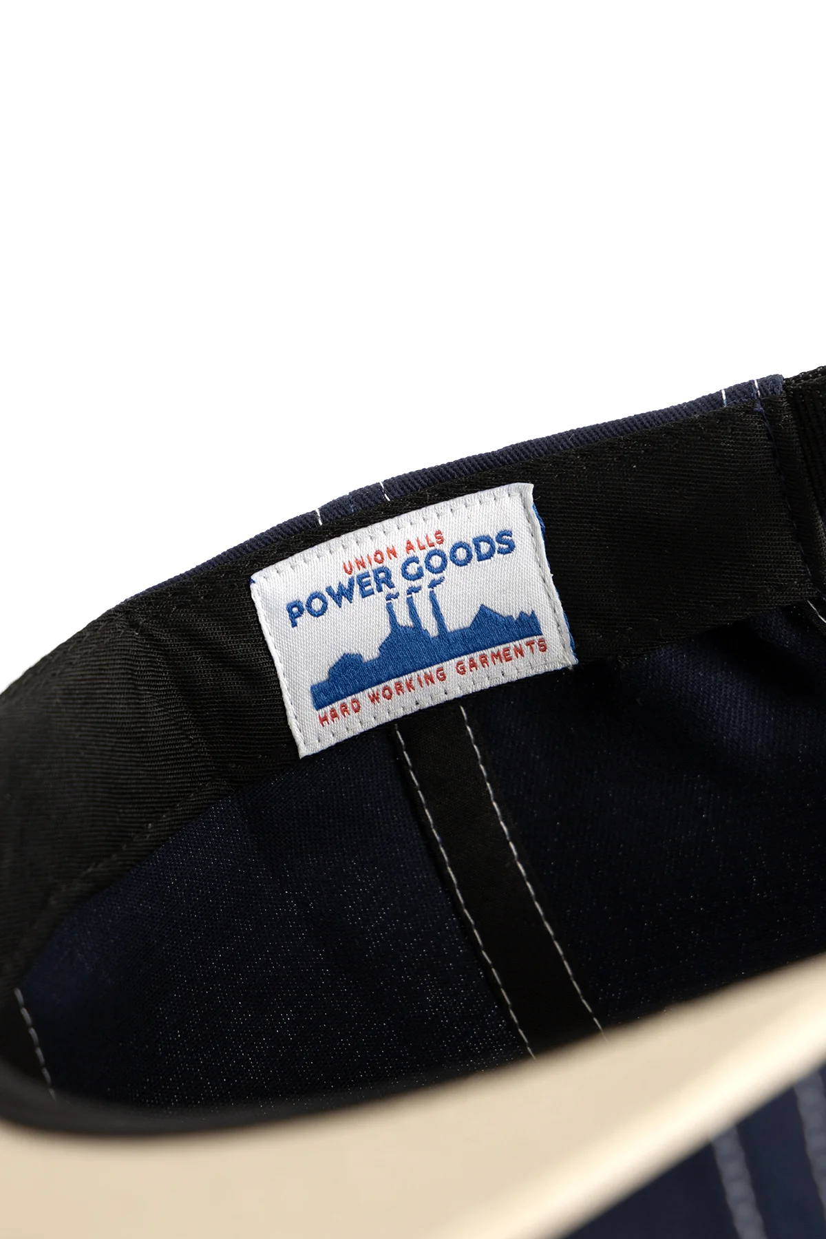 Arch Logo Contrast Stitch Cap - Navy/Khaki - Image 4