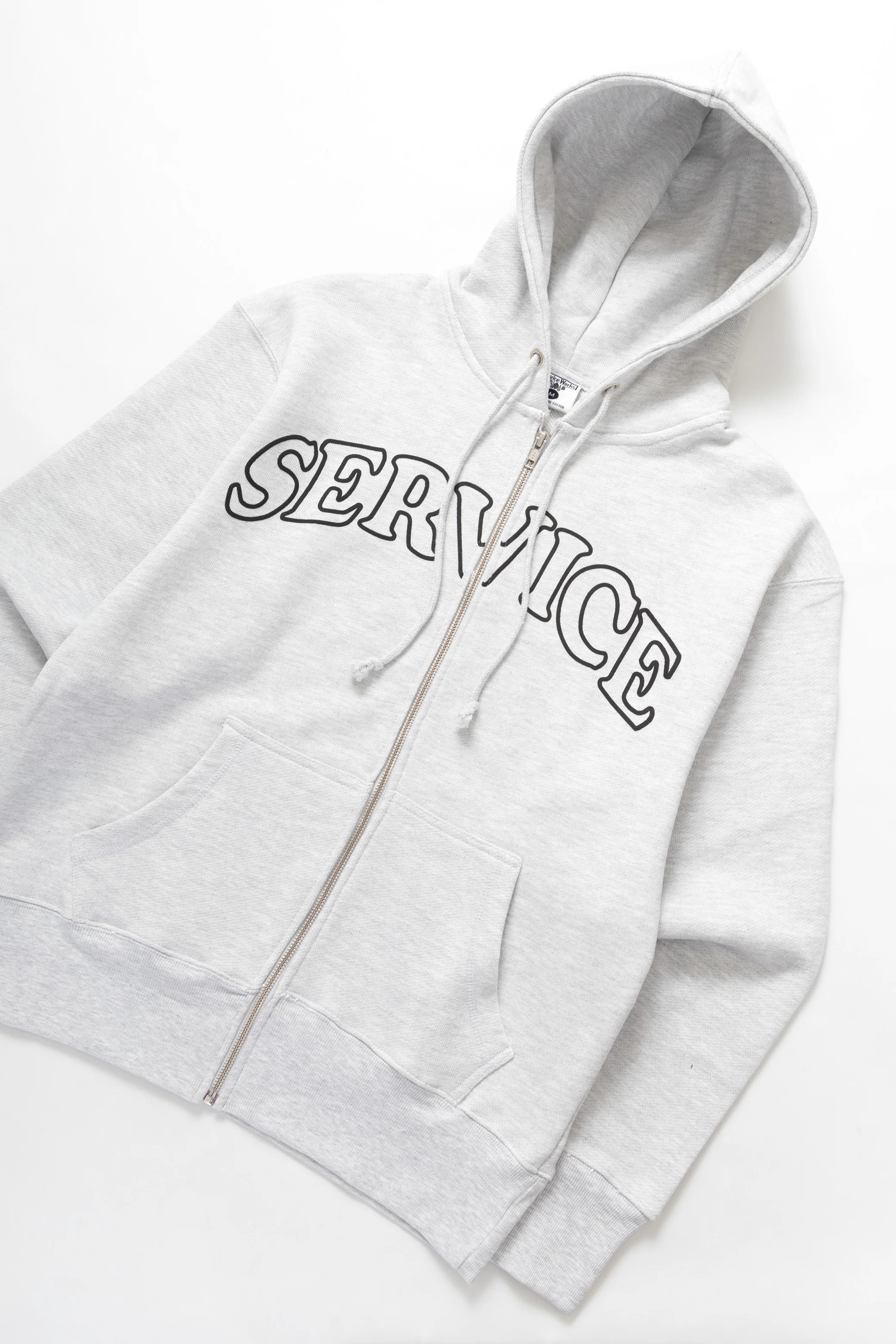 Arch Logo Zip Hoodie - Ash - Image 2