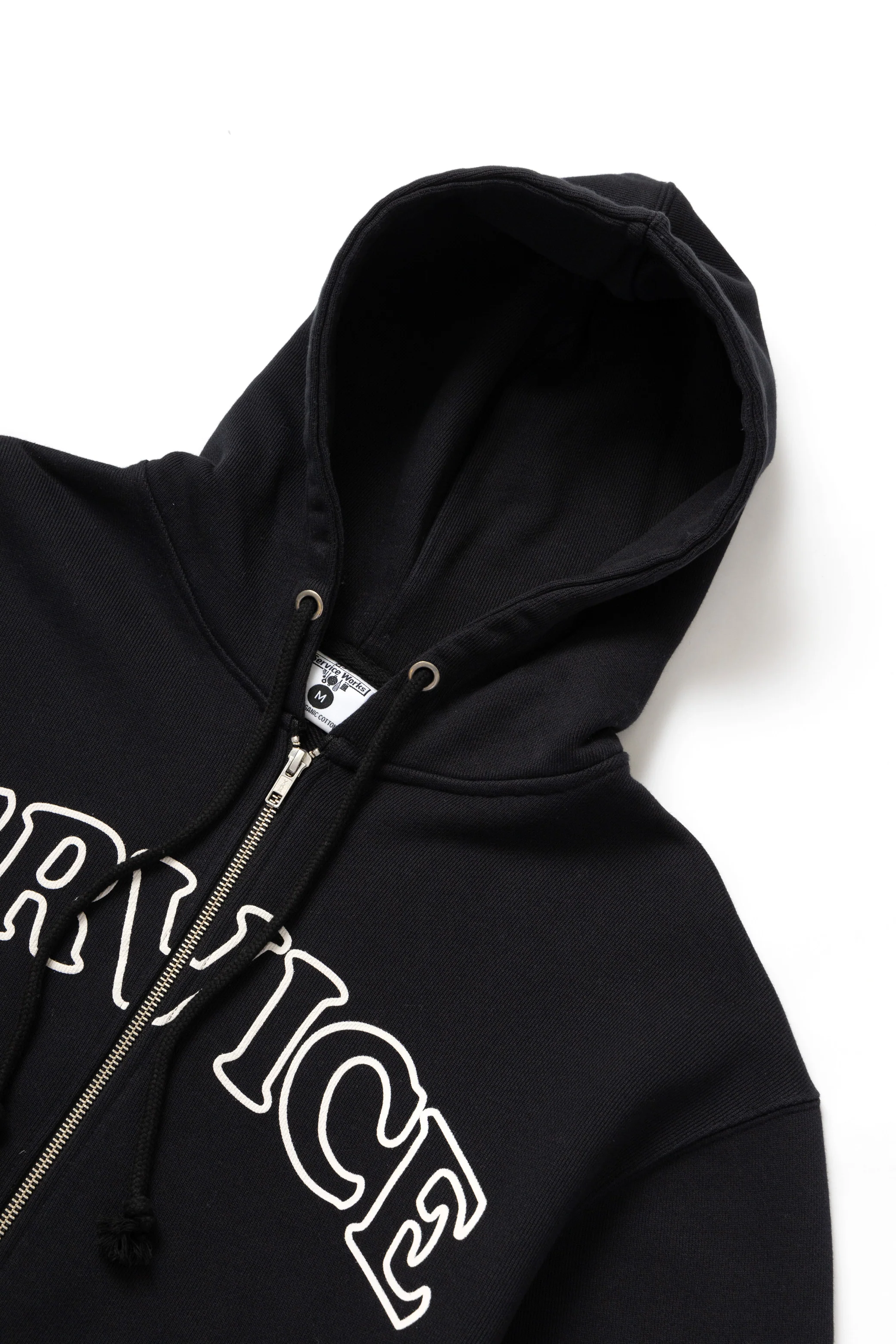 Arch Logo Zip Hoodie - Black - Image 3