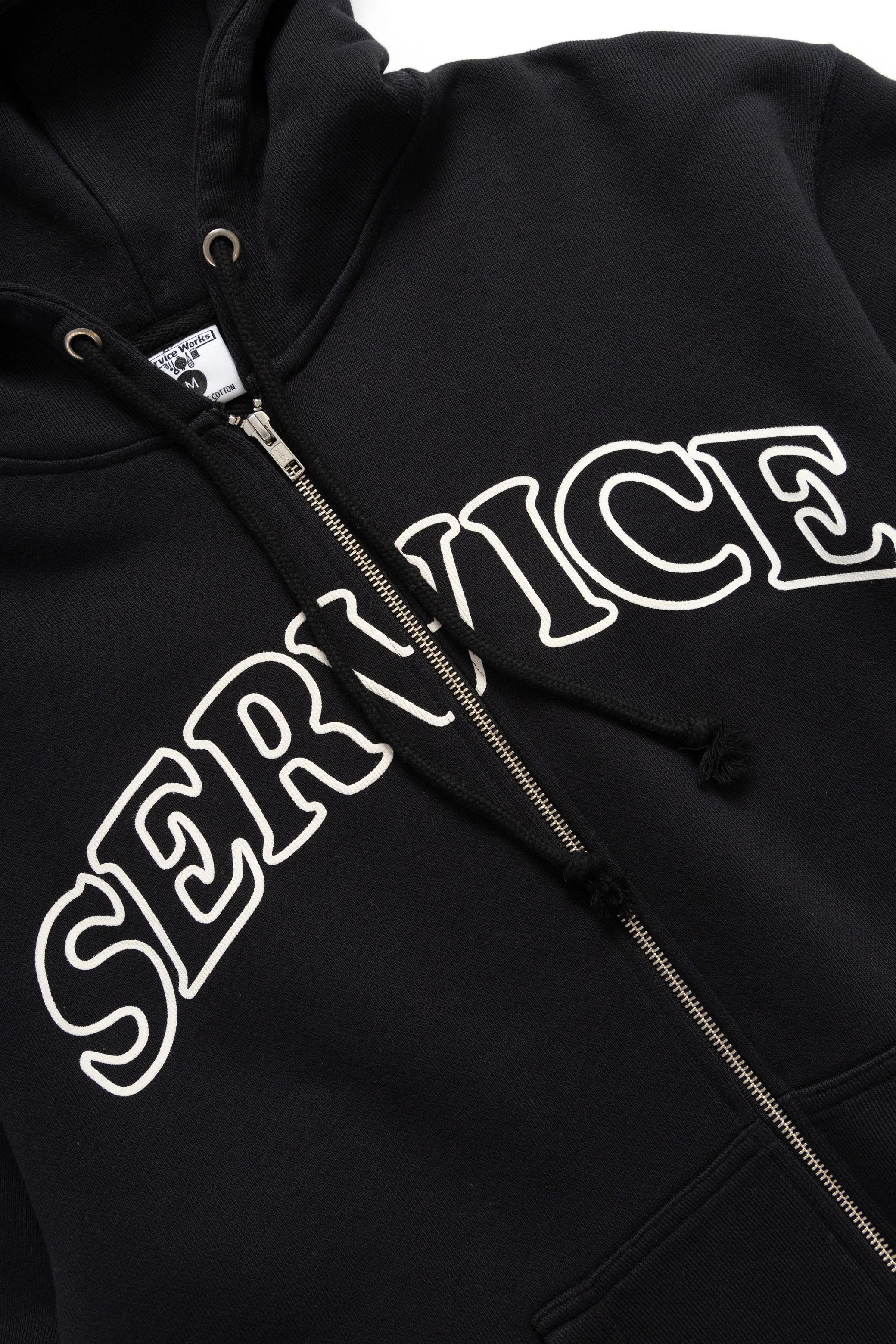 Arch Logo Zip Hoodie - Black - Image 4
