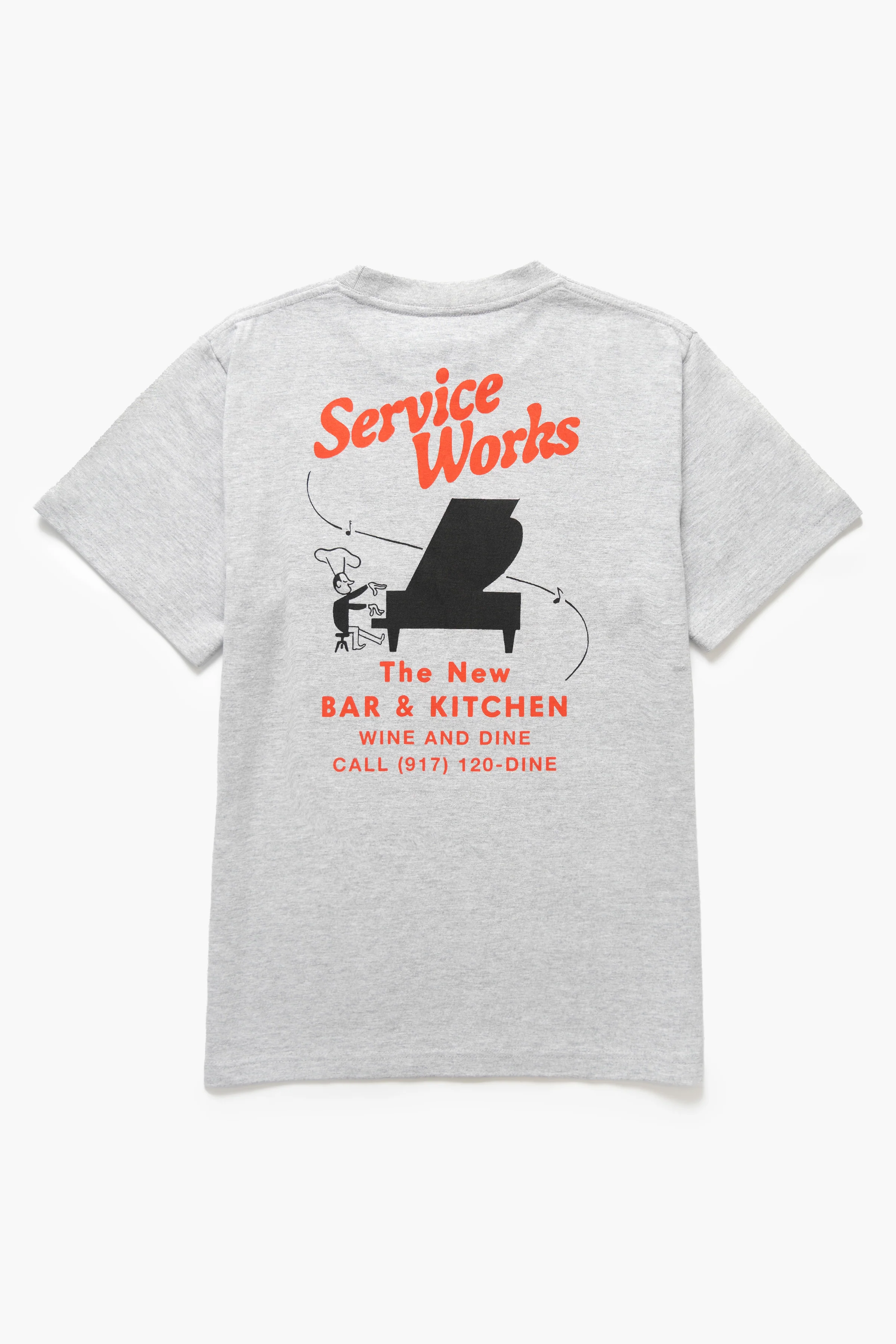 Bar & Kitchen Tee - Heather Grey - Image 2