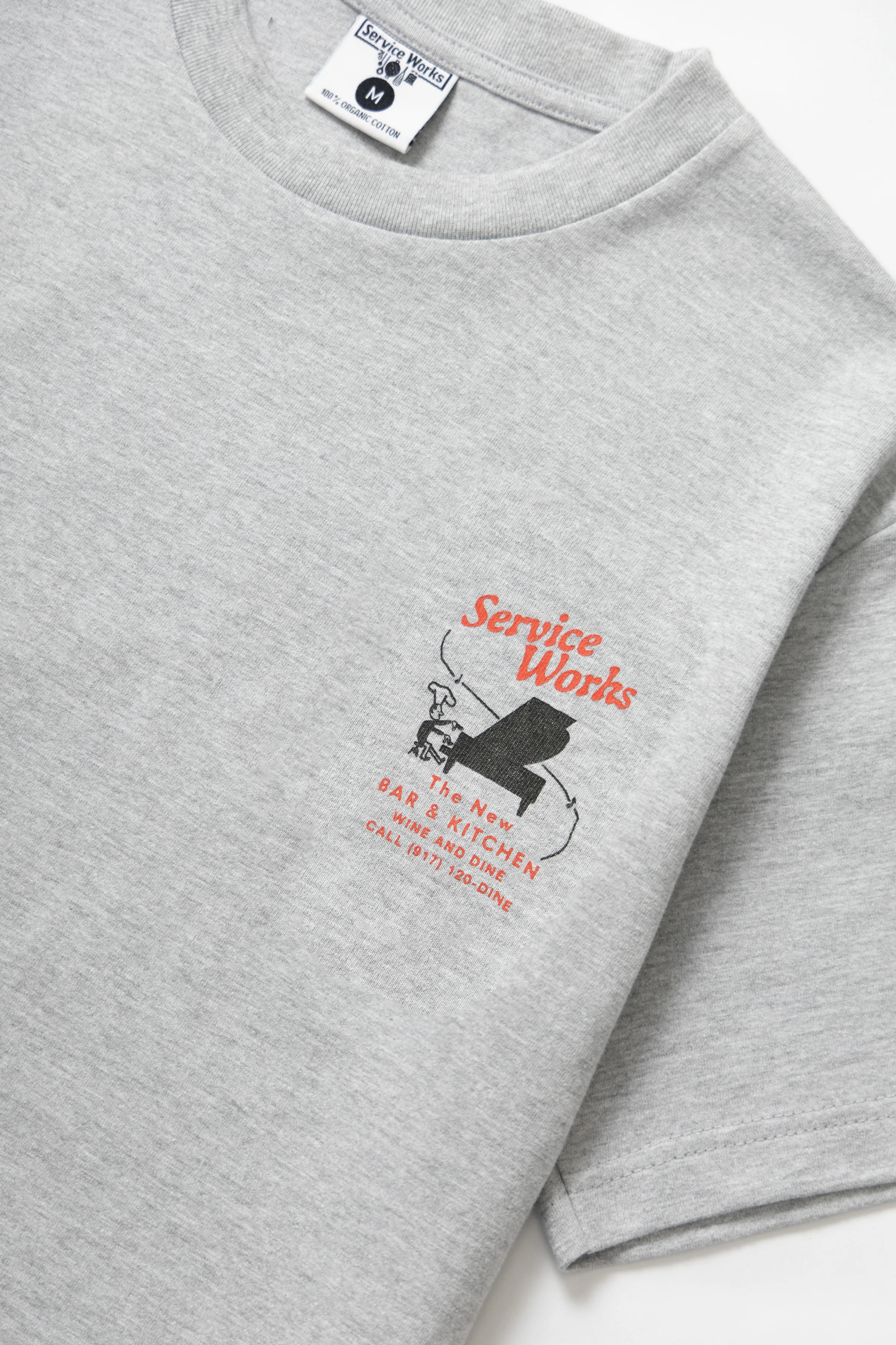 Bar & Kitchen Tee - Heather Grey - Image 4
