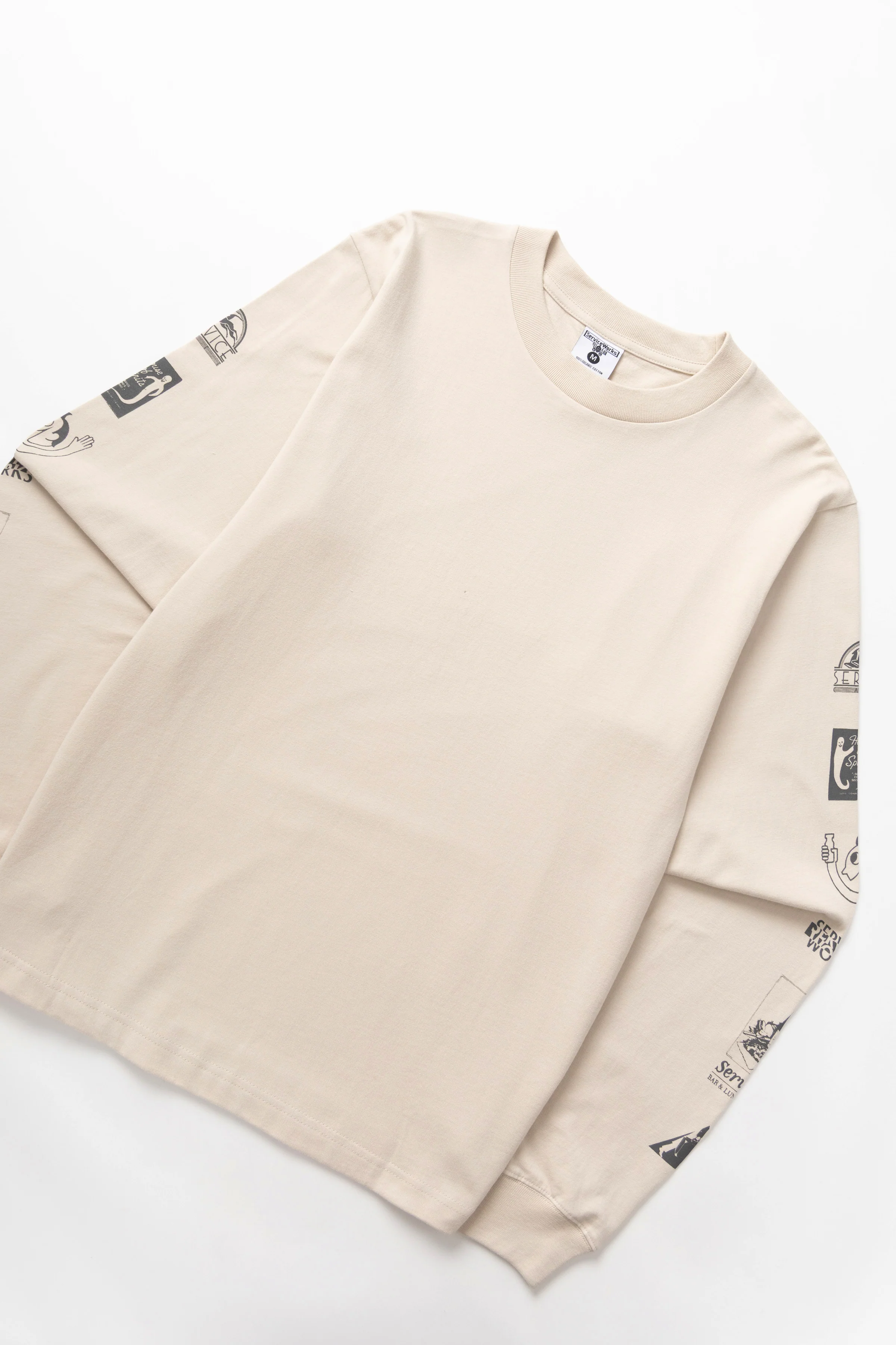 Bootleg Long Sleeve Tee - Natural - Image 2