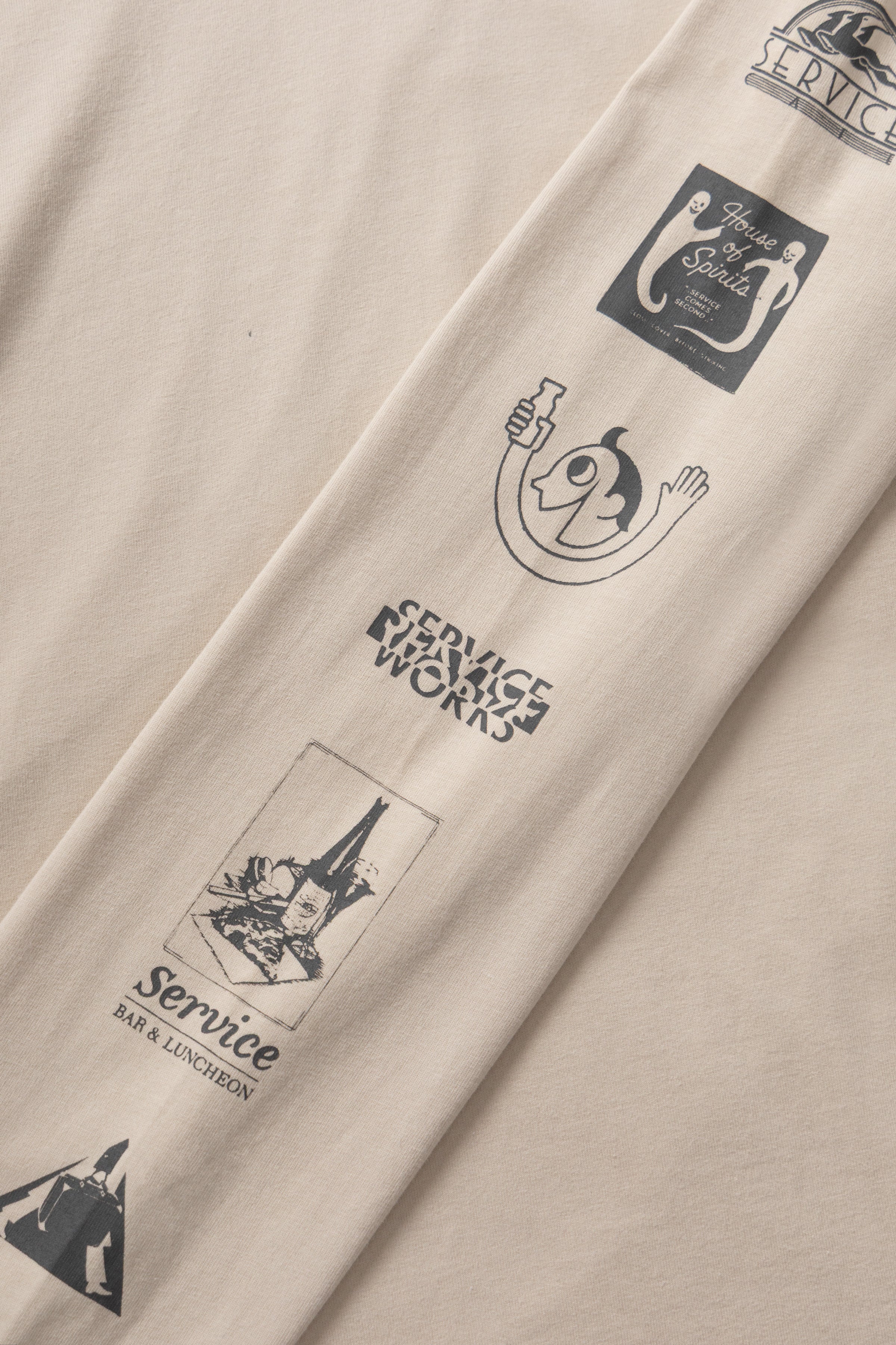Bootleg Long Sleeve Tee - Natural - Image 4