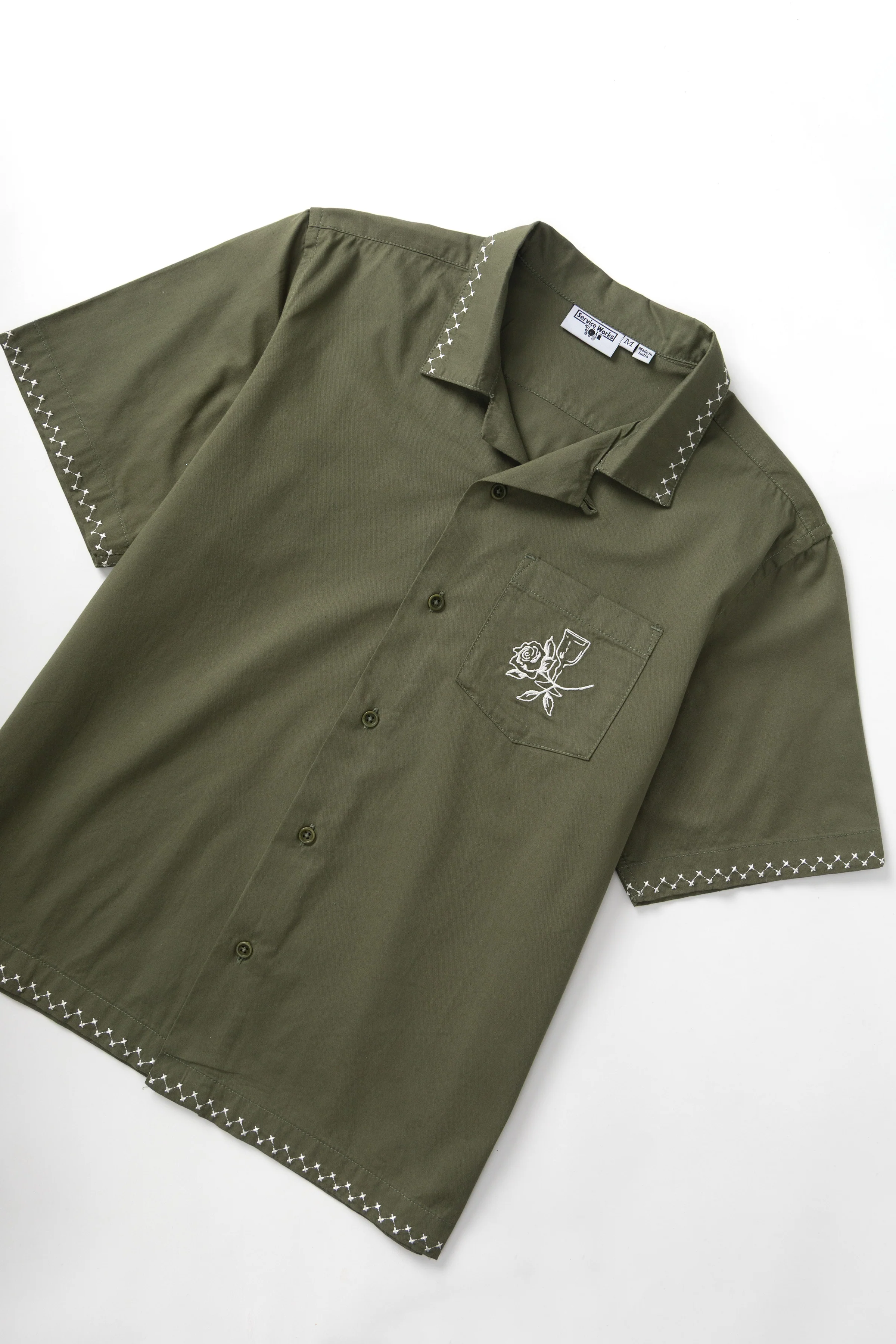 Border Shirt - Olive - Image 4