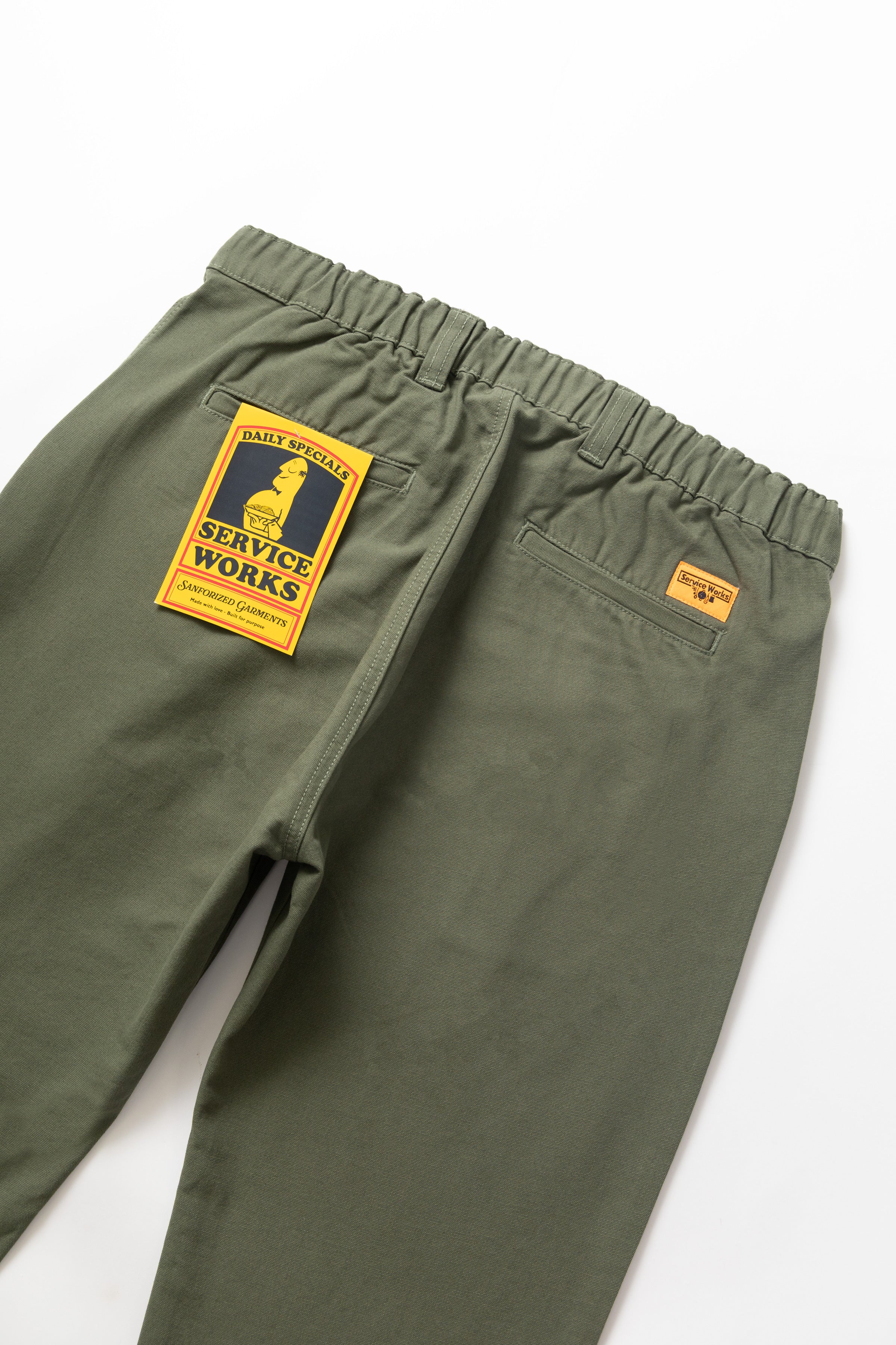 Canvas Waiters Pant - Olive - Image 5
