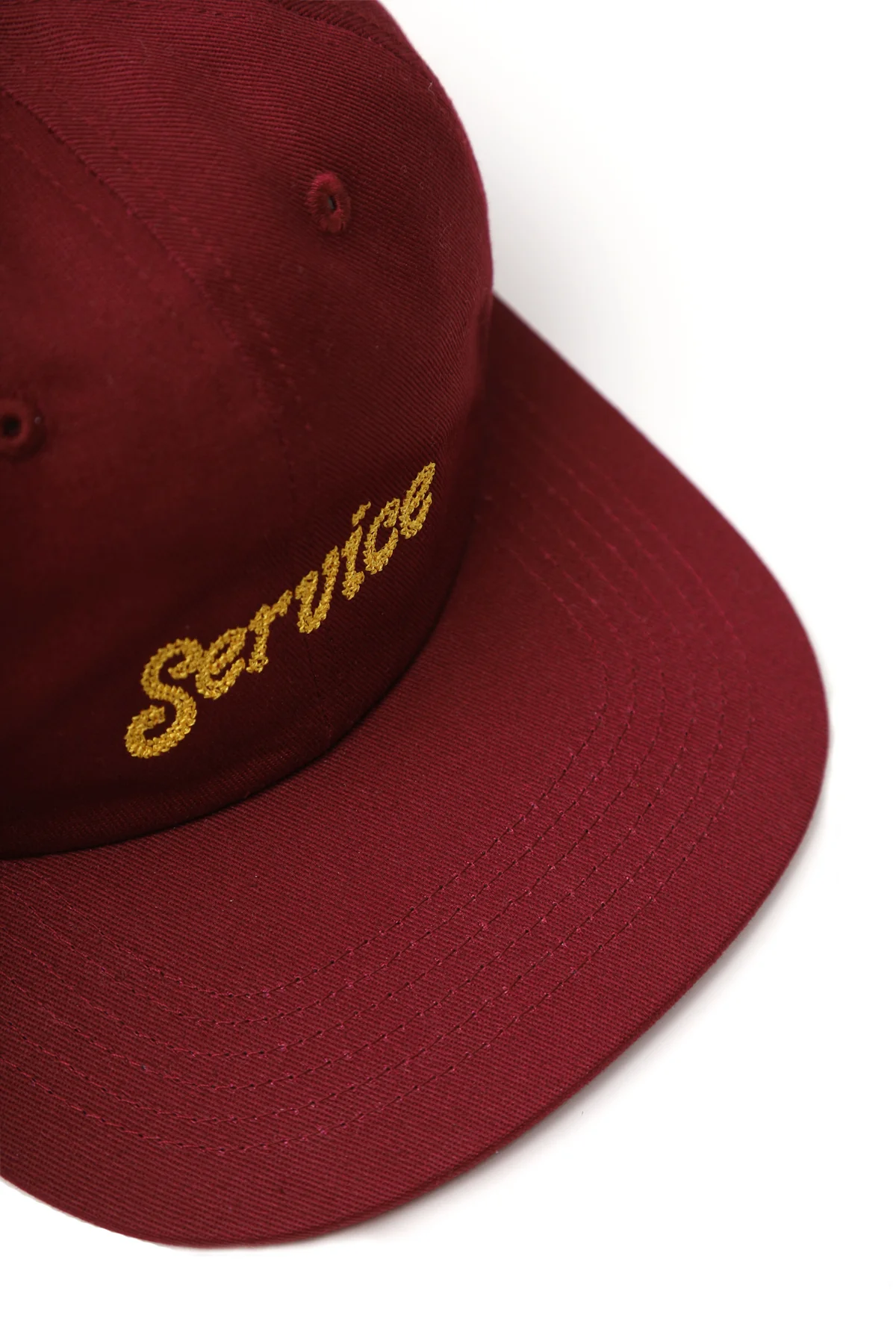 Chainstitch Cap - Burgundy - Image 2