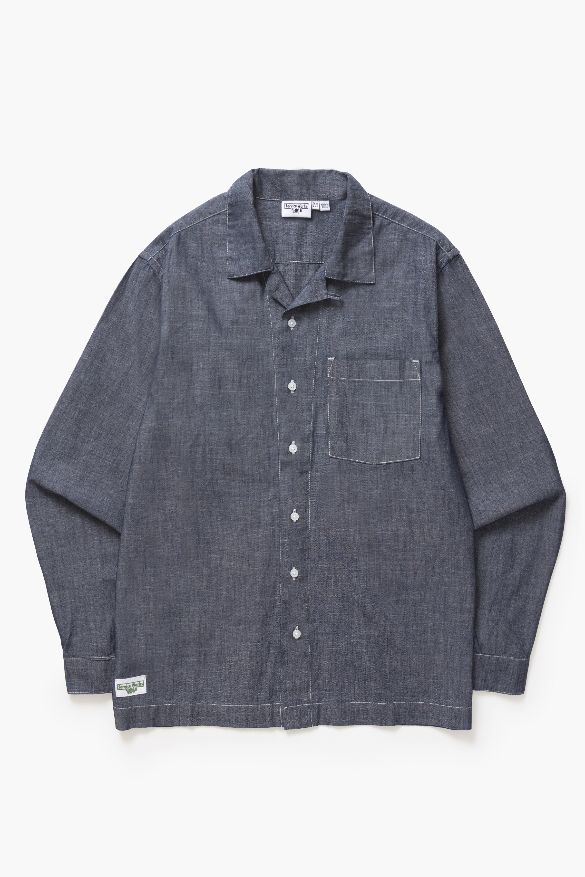Chambray Resort Shirt - Dark Blue
