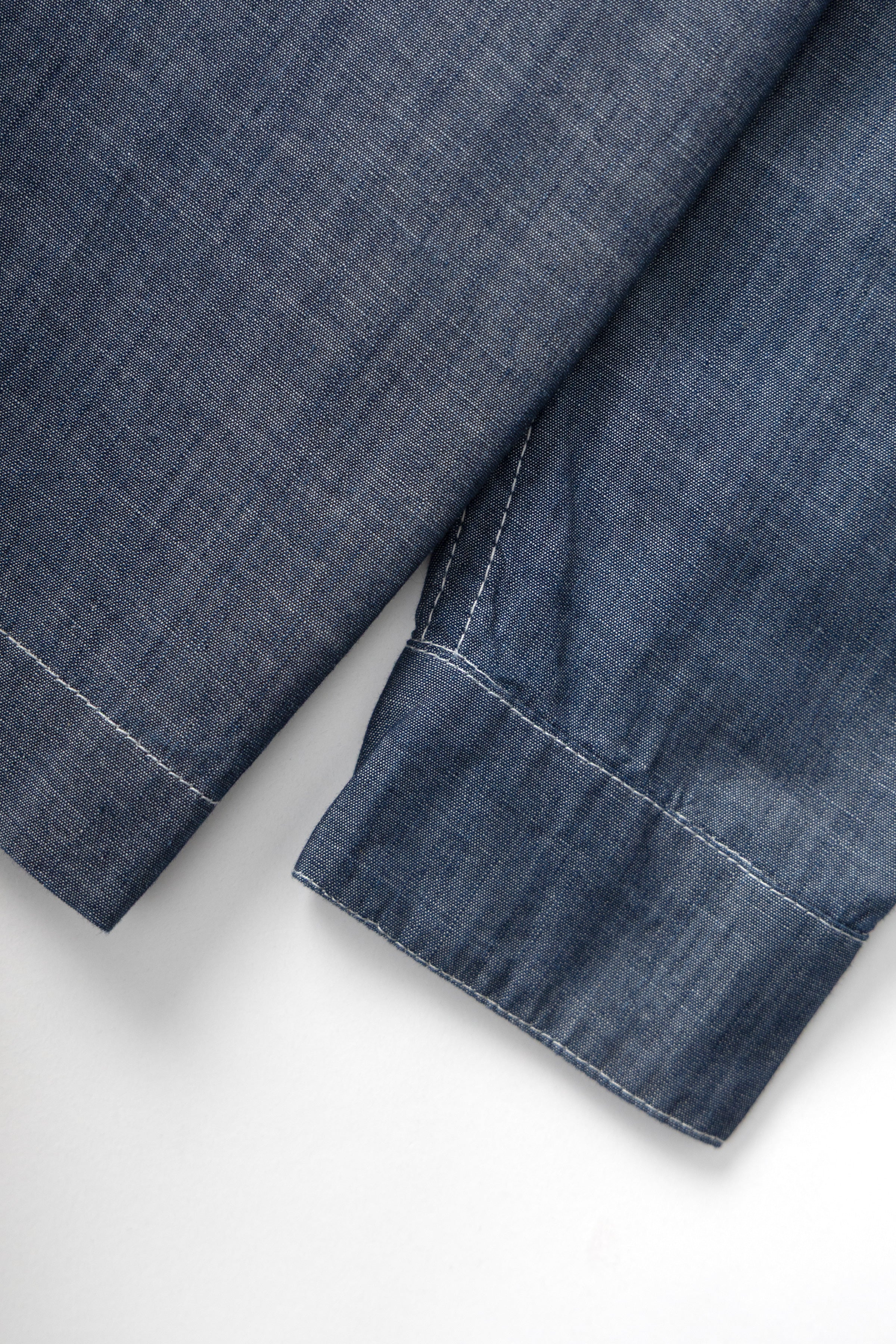 Chambray Resort Shirt - Dark Blue - Image 5