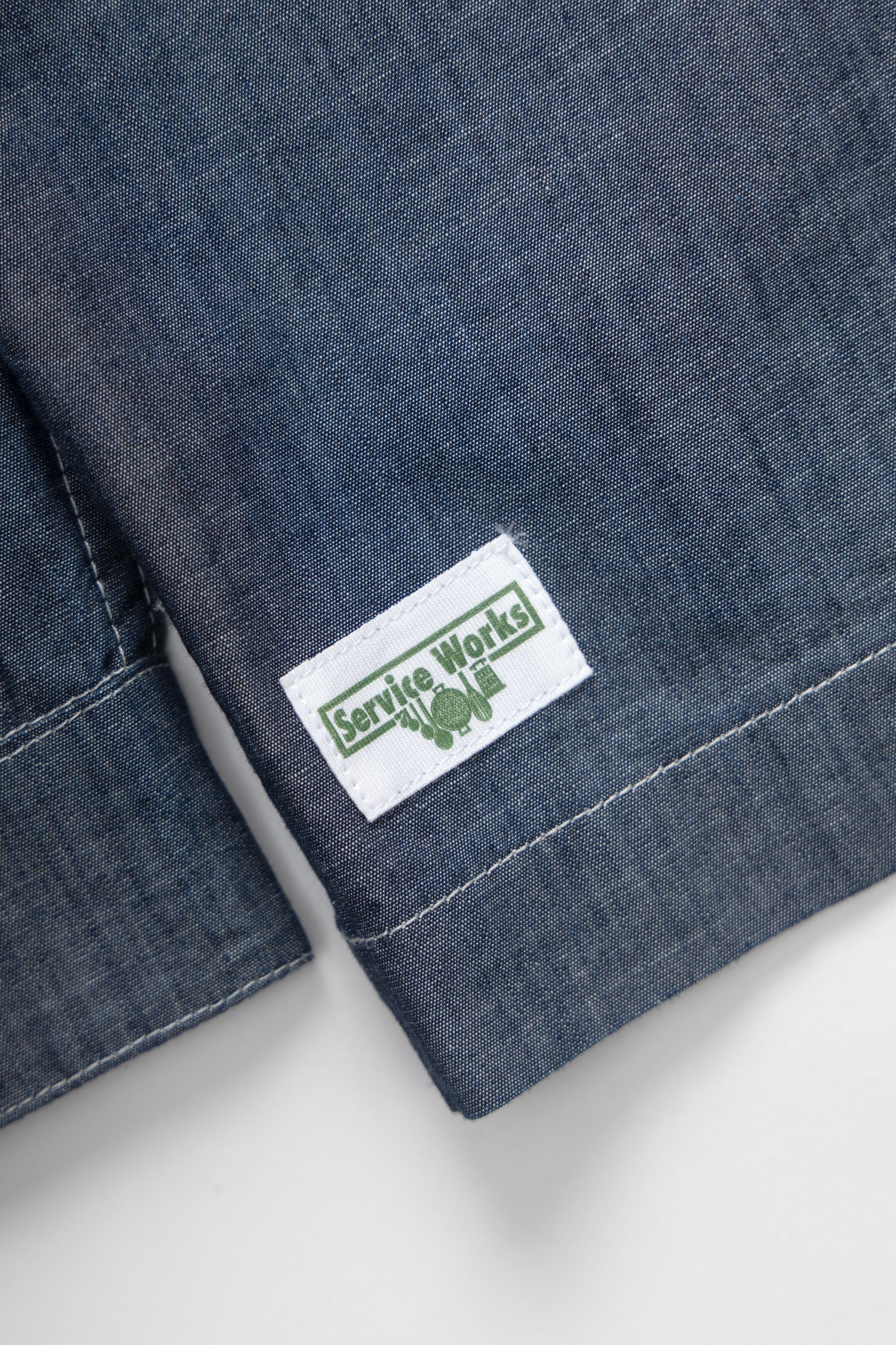 Chambray Resort Shirt - Dark Blue - Image 6