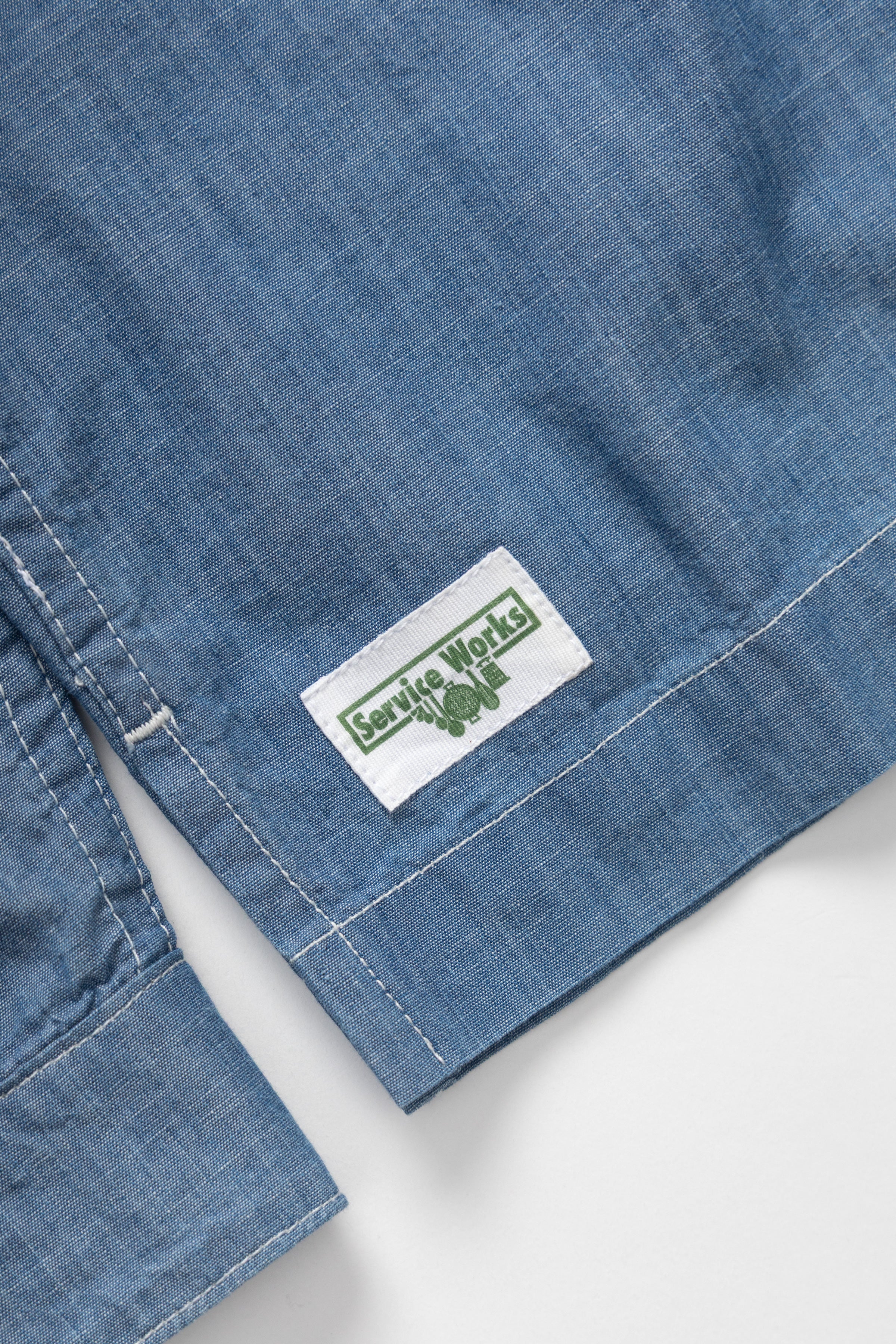 Chambray Resort Shirt - Light Blue - Image 4