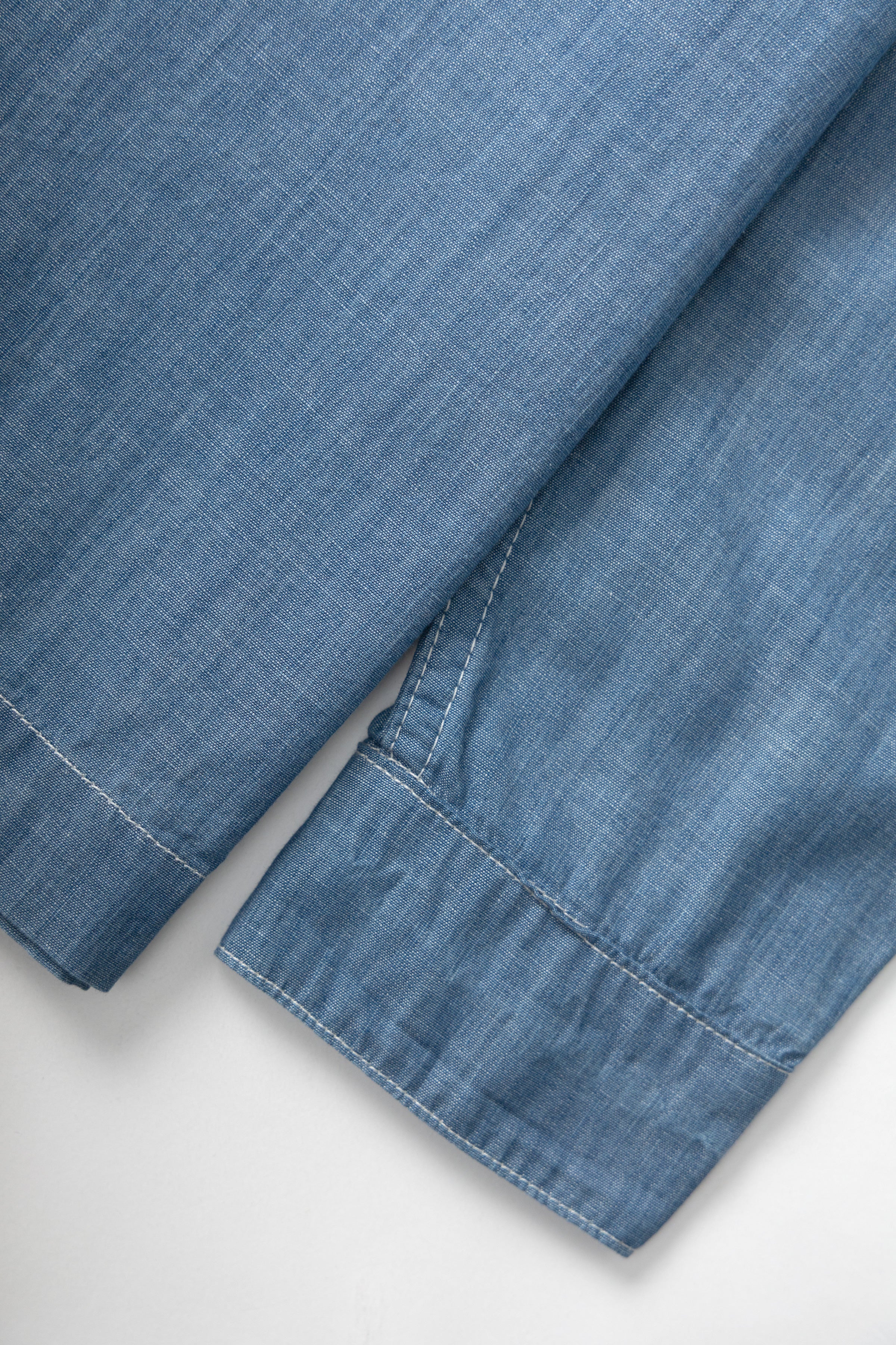 Chambray Resort Shirt - Light Blue - Image 6