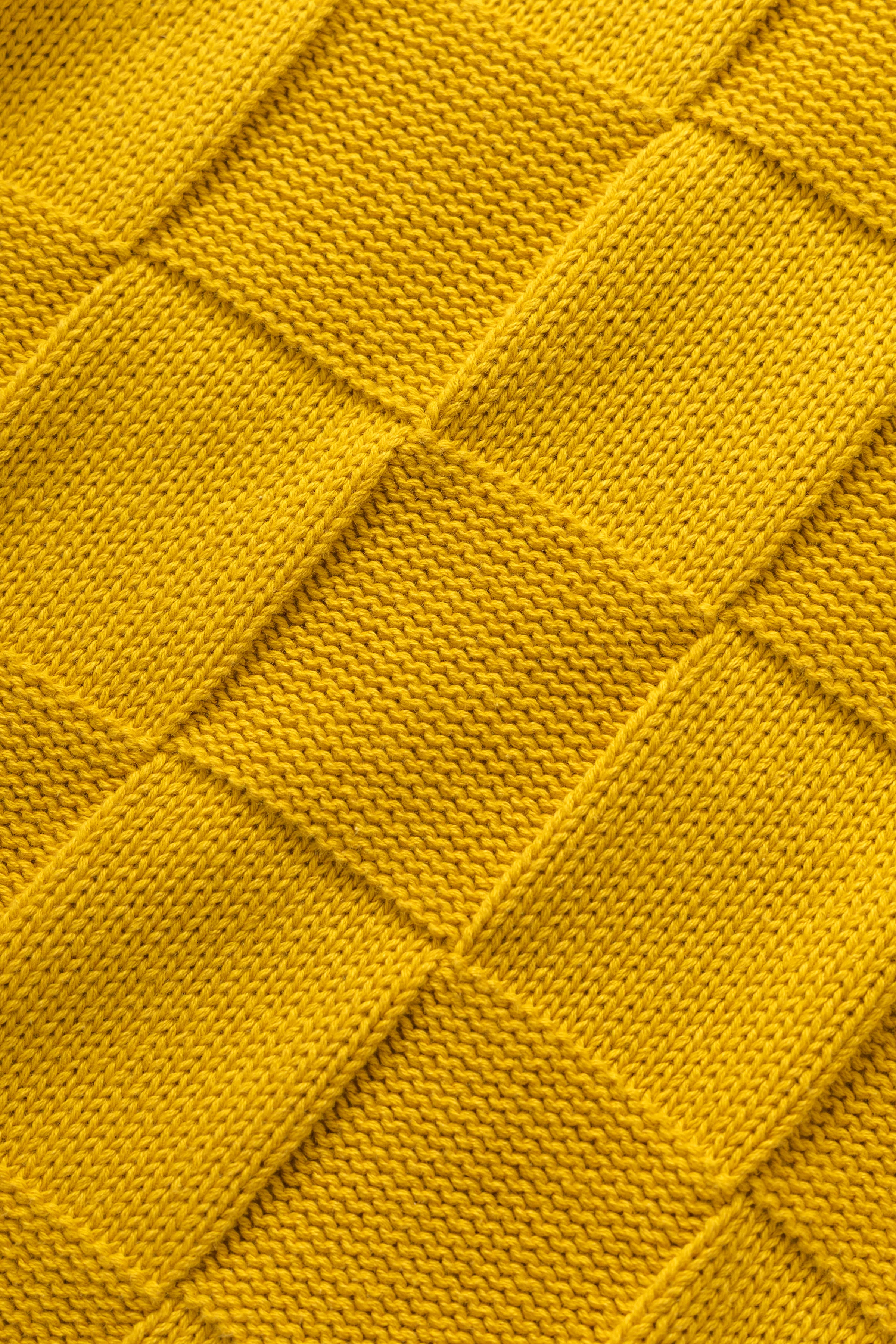 Check Knit Crewneck - Ochre - Image 4