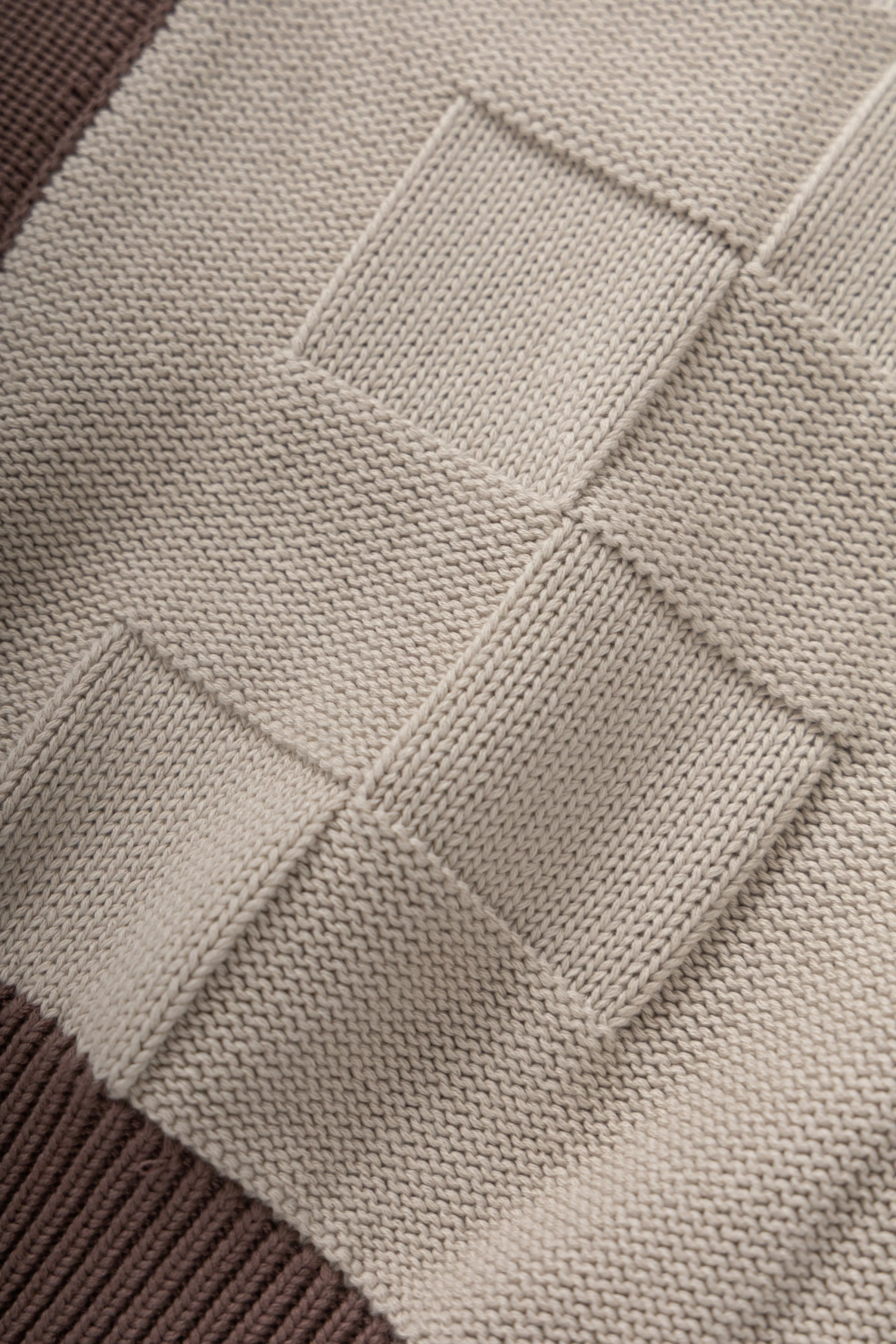 Check Panel Cardigan - Mushroom - Image 2
