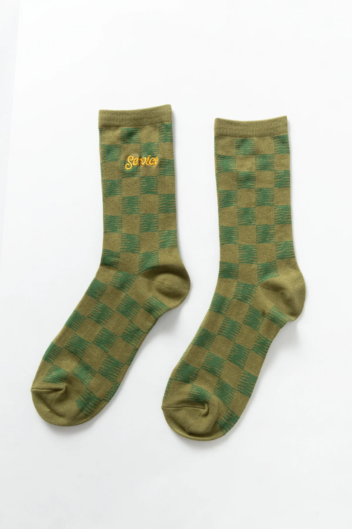 Checker Socks - Green - Image 3