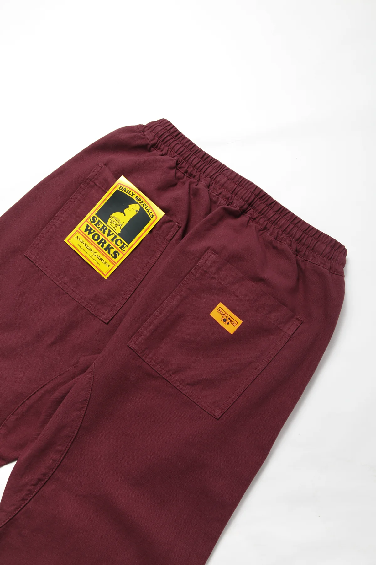 Classic Chef Pants - Burgundy - Image 7