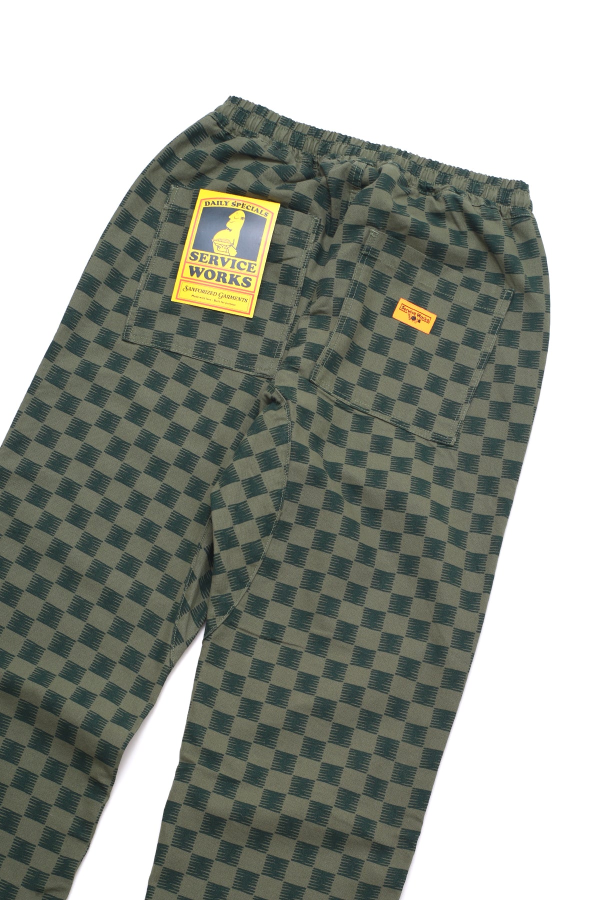 Classic Chef Pants - Green Checker - Image 3