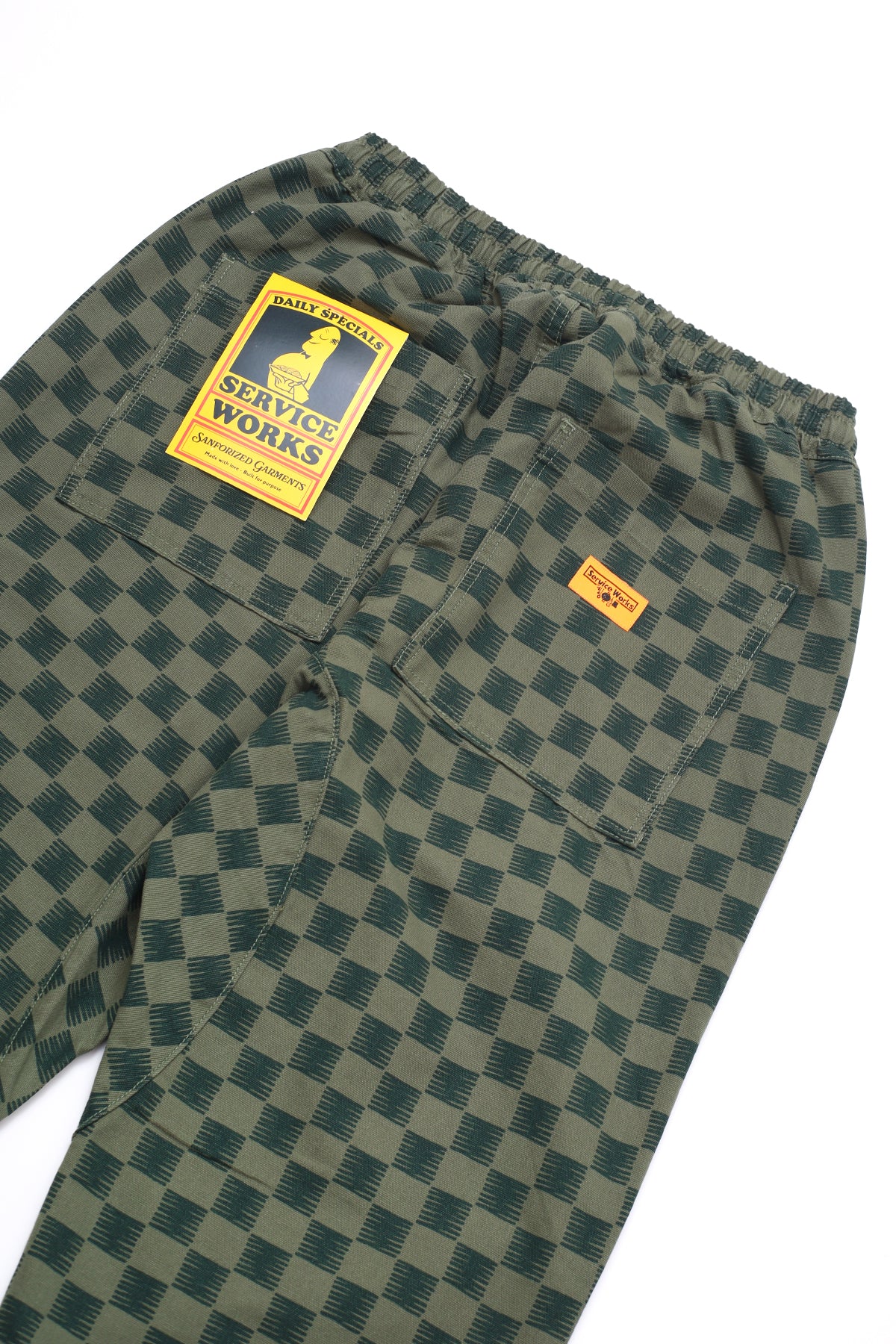 Classic Chef Pants - Green Checker - Image 4