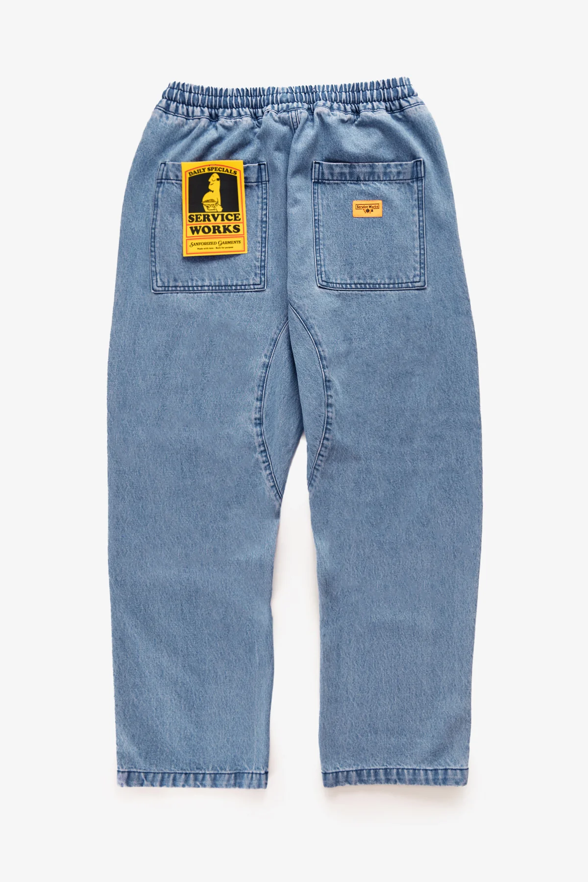 Classic Chef Pants - Light Washed Denim - Image 5
