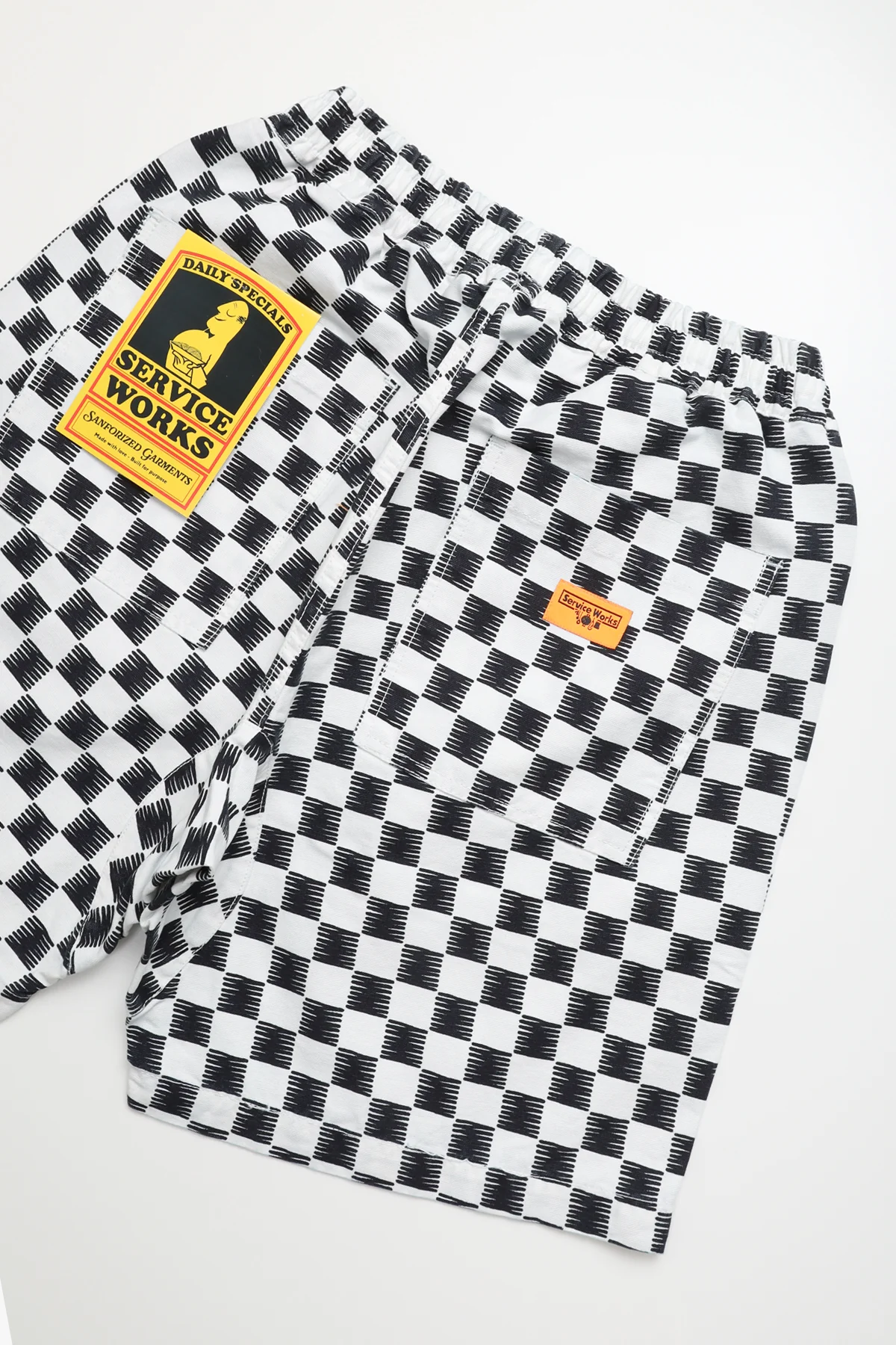 Classic Chef Shorts - Mono Checker - Image 3