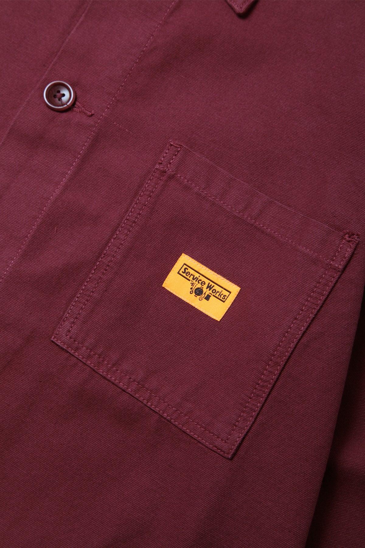 Classic Chore Shirt - Burgundy - Image 3