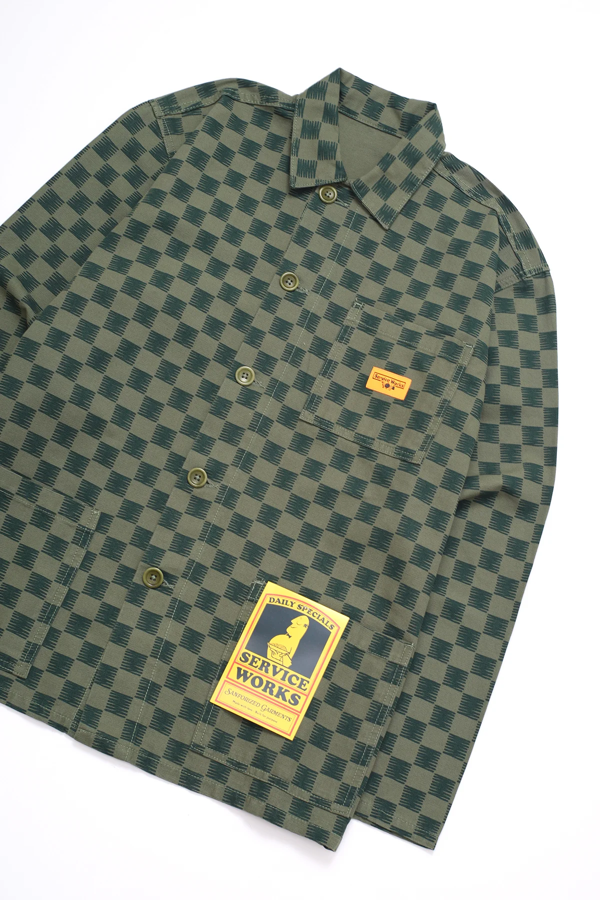 Classic Chore Shirt - Green Checker - Image 2