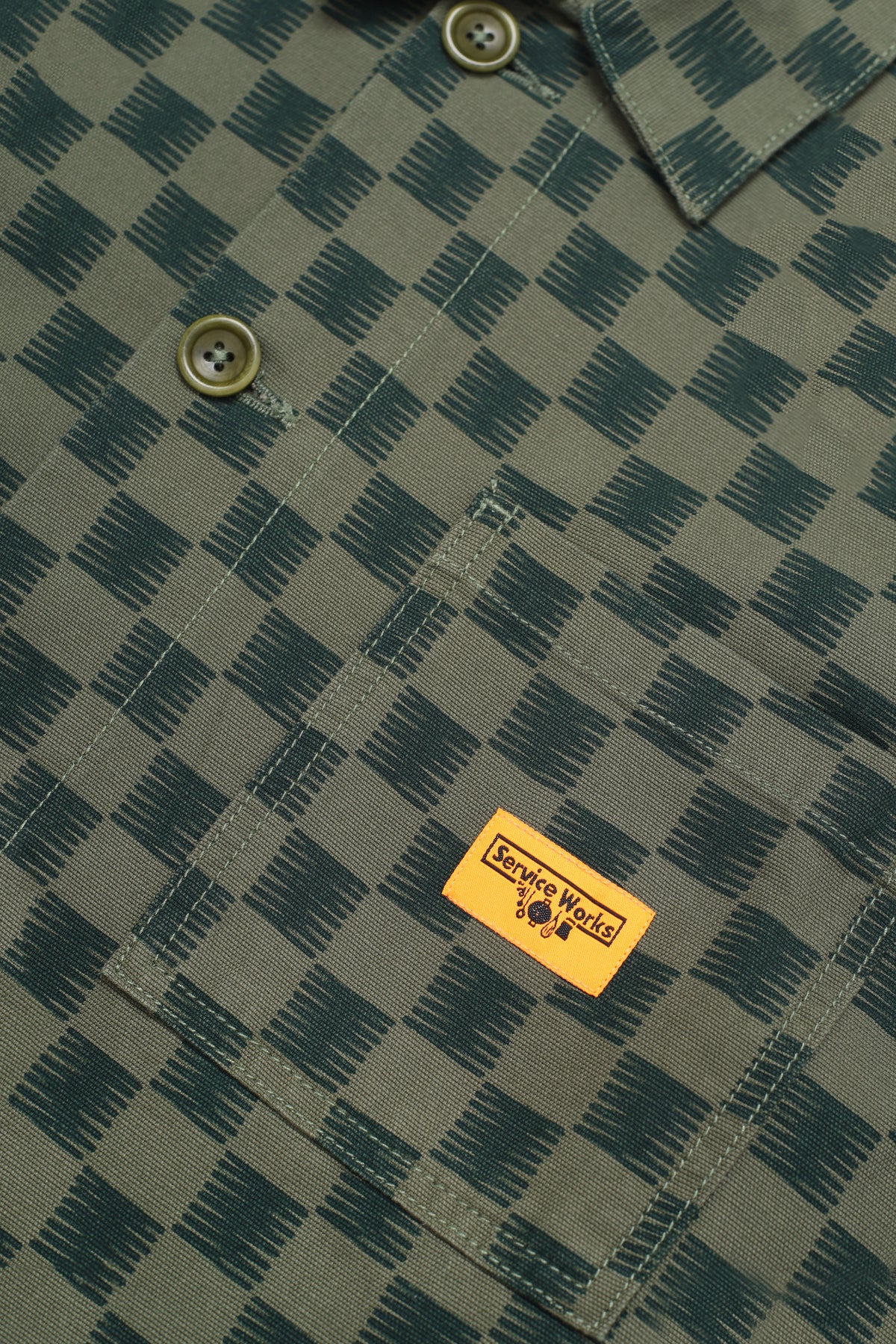 Classic Chore Shirt - Green Checker - Image 4