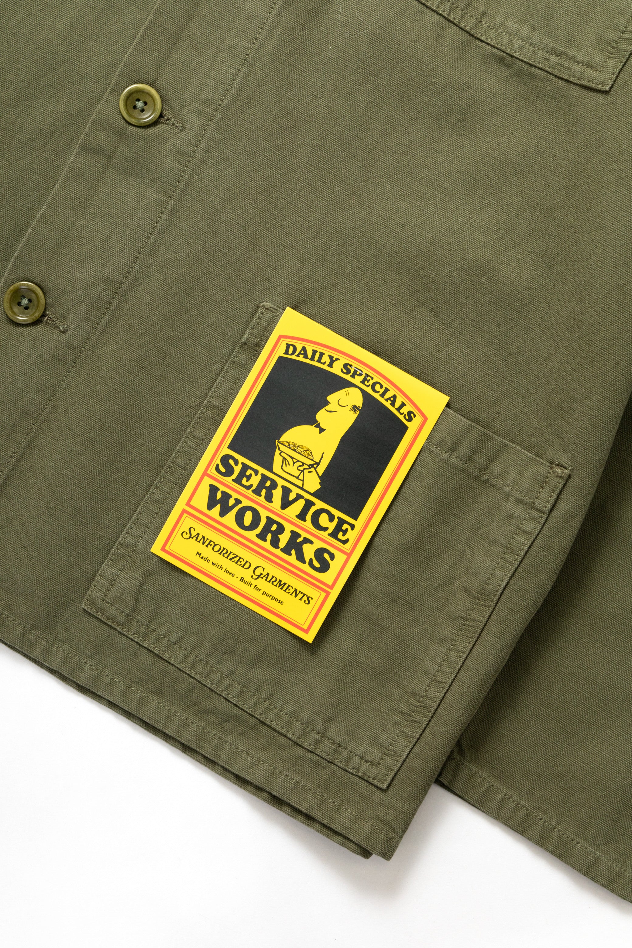 Classic Chore Shirt - Olive - Image 3