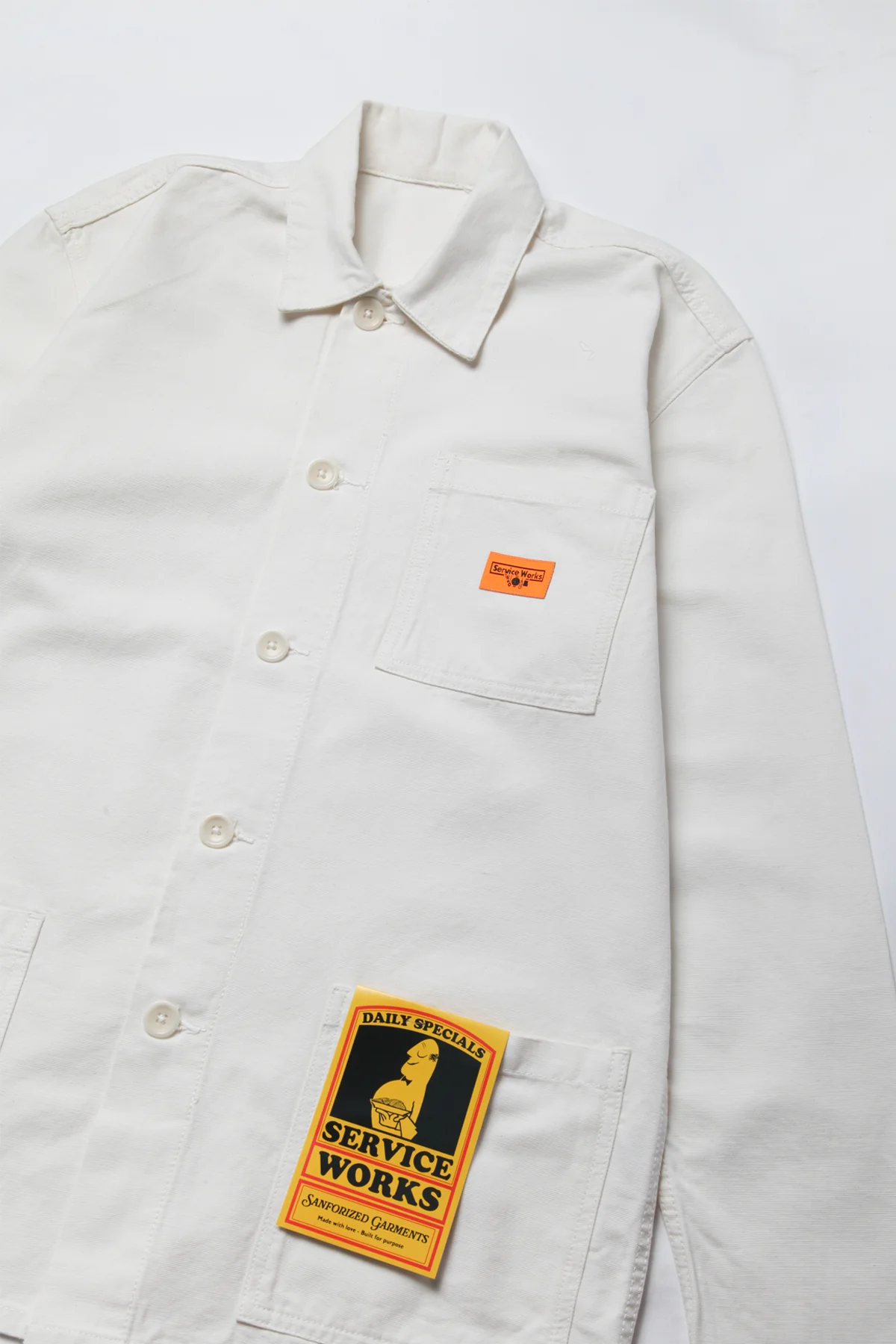 Classic Chore Shirt - Off White - Image 4