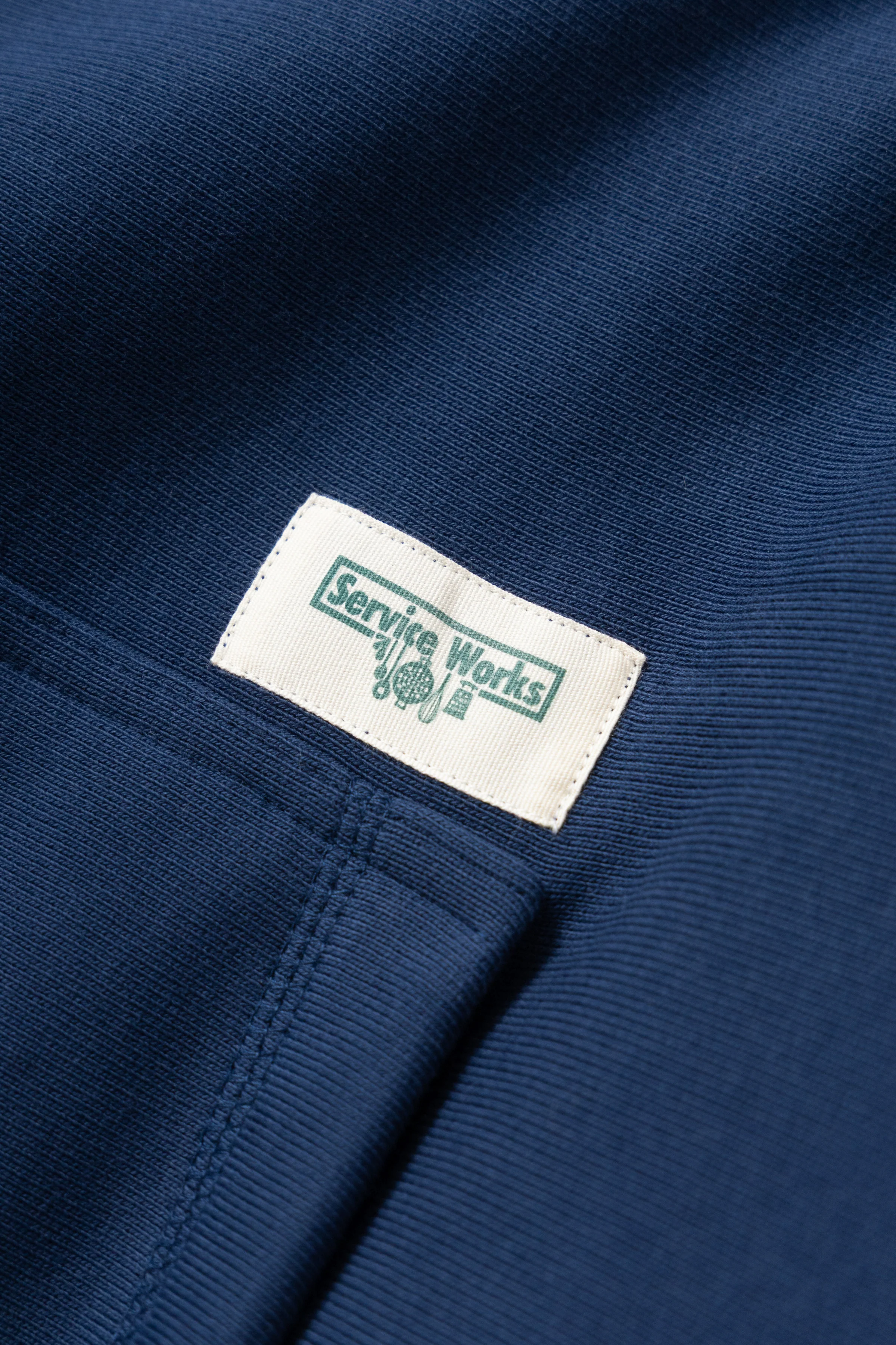 Contrast Stitch Hoodie - Navy - Image 4