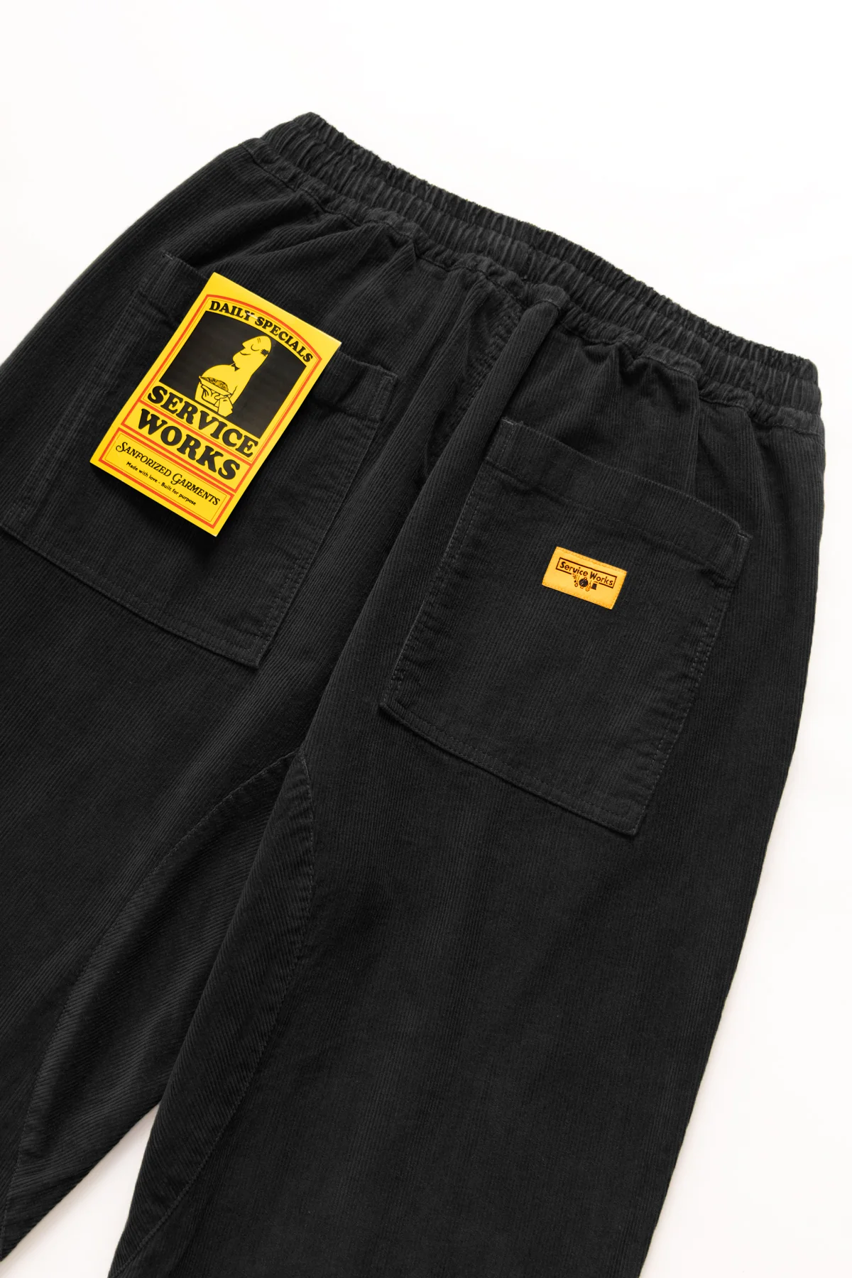 Corduroy Chef Pants - Black - Image 3