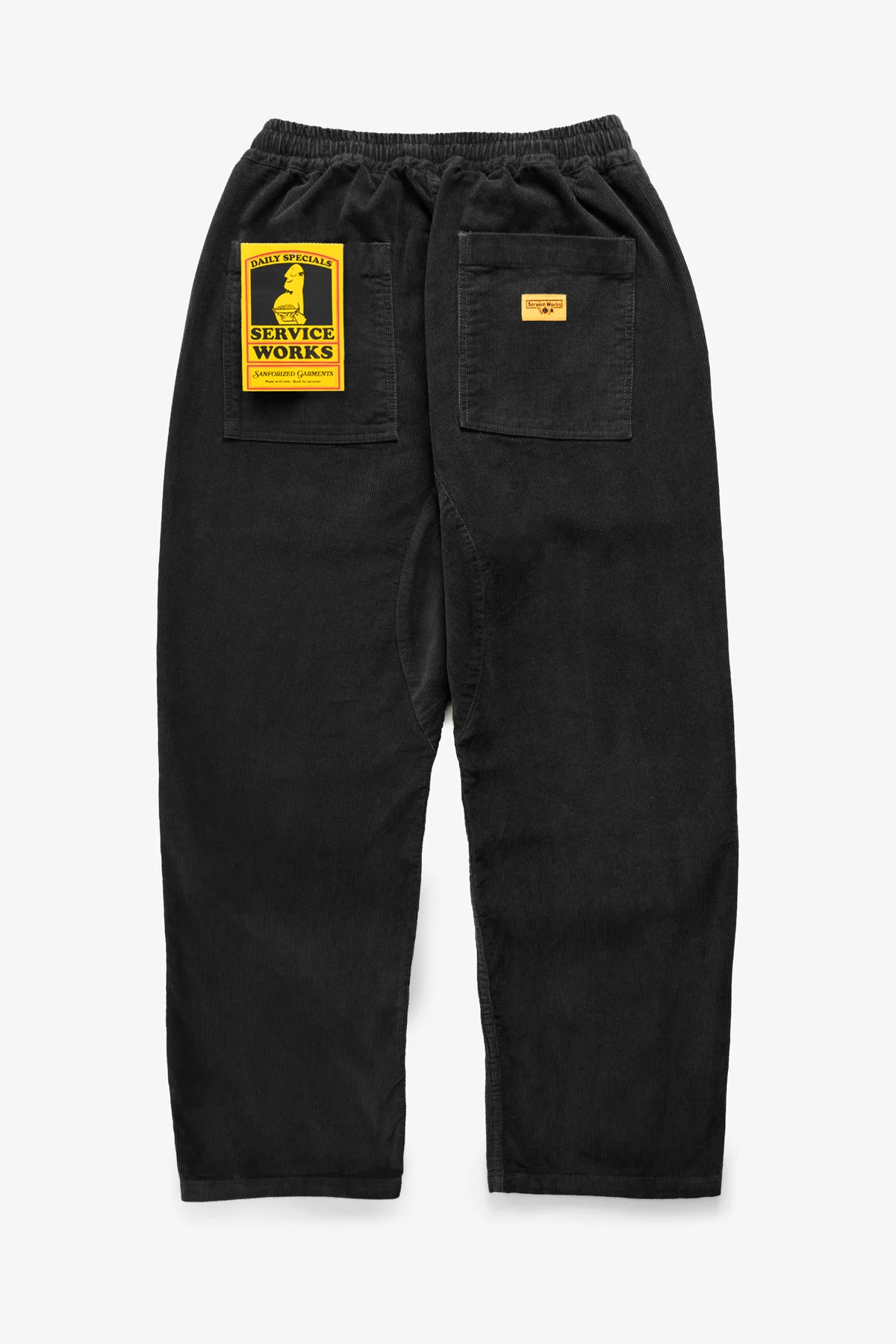 Corduroy Chef Pants - Black - Image 5