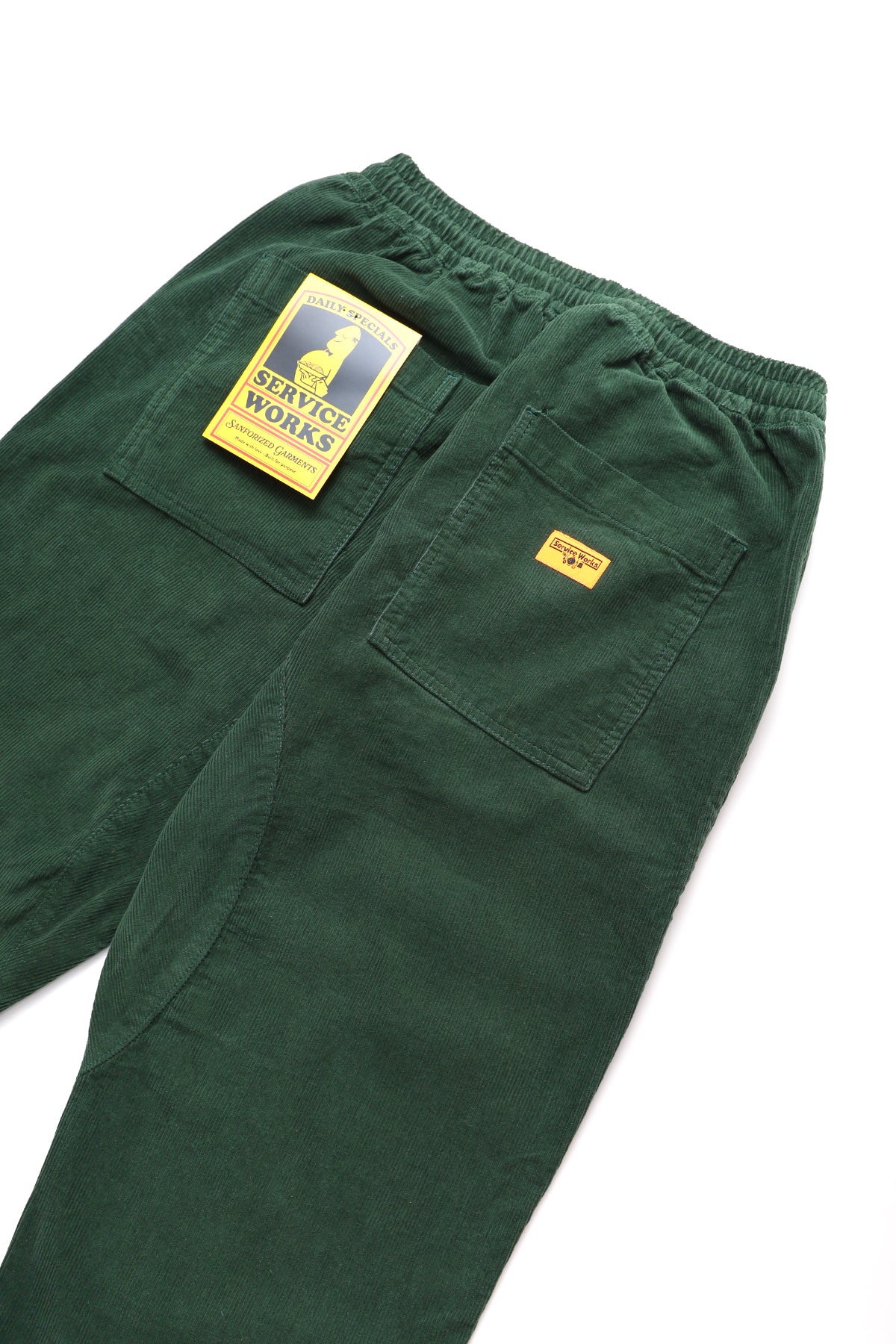 Corduroy Chef Pants - Forest - Image 2