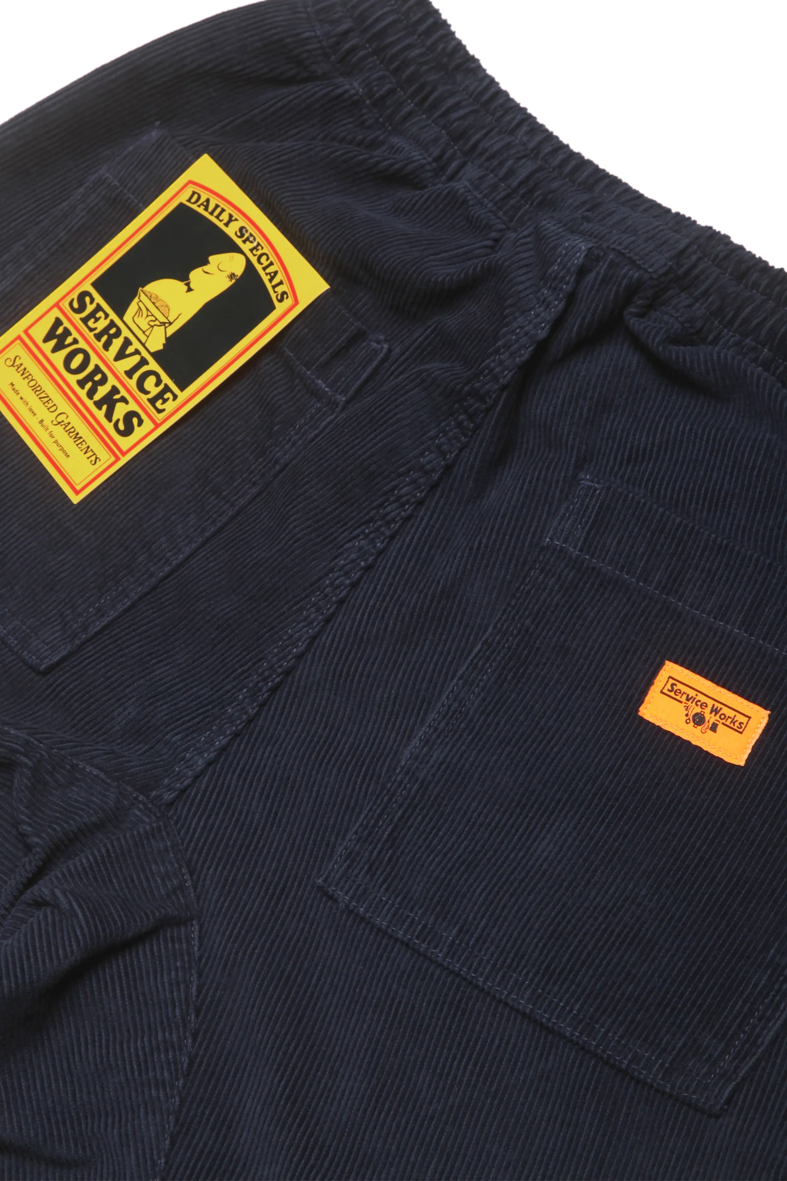 Corduroy Chef Pants - Navy - Image 4
