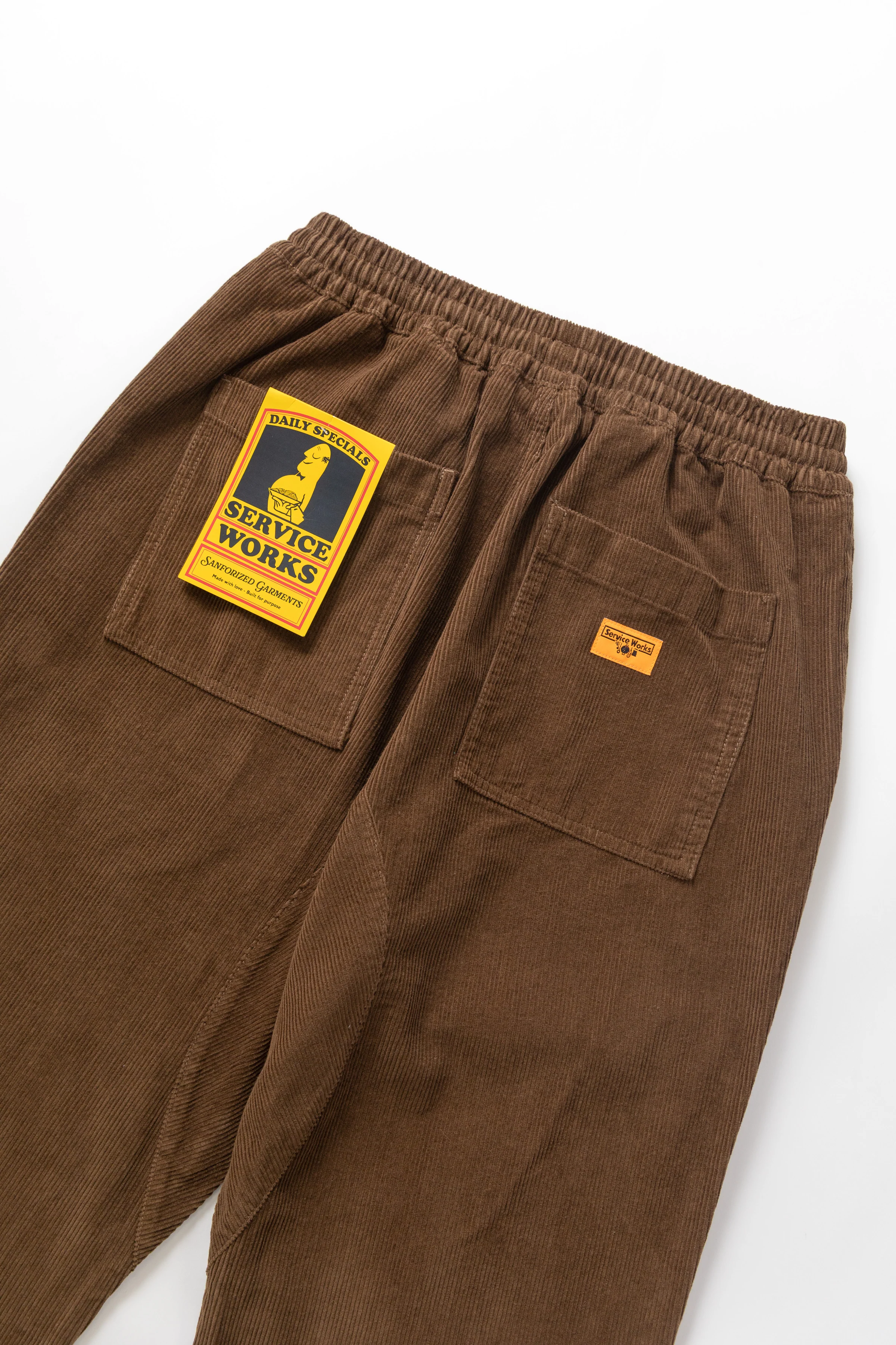Corduroy Chef Pants - Bark - Image 4