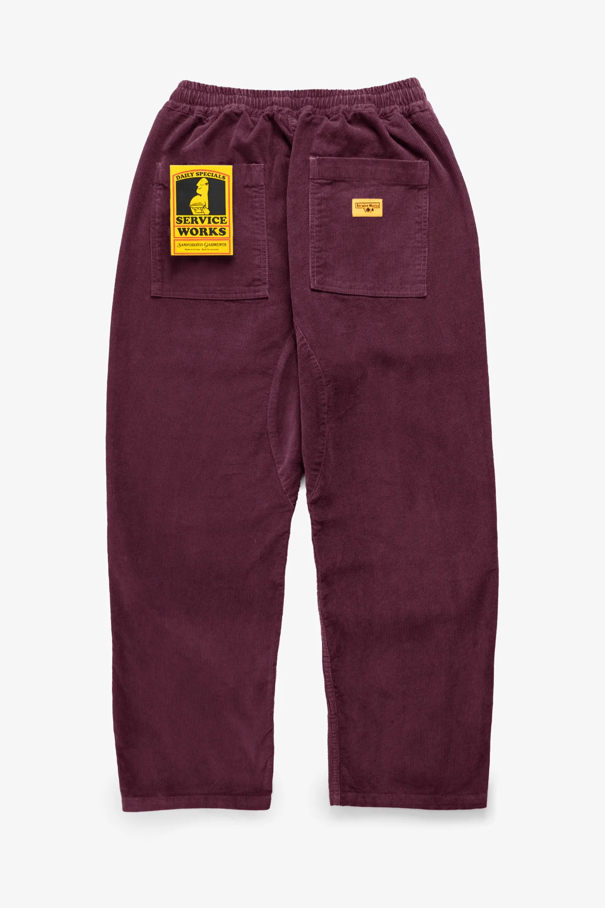 Corduroy Chef Pants - Plum - Image 2