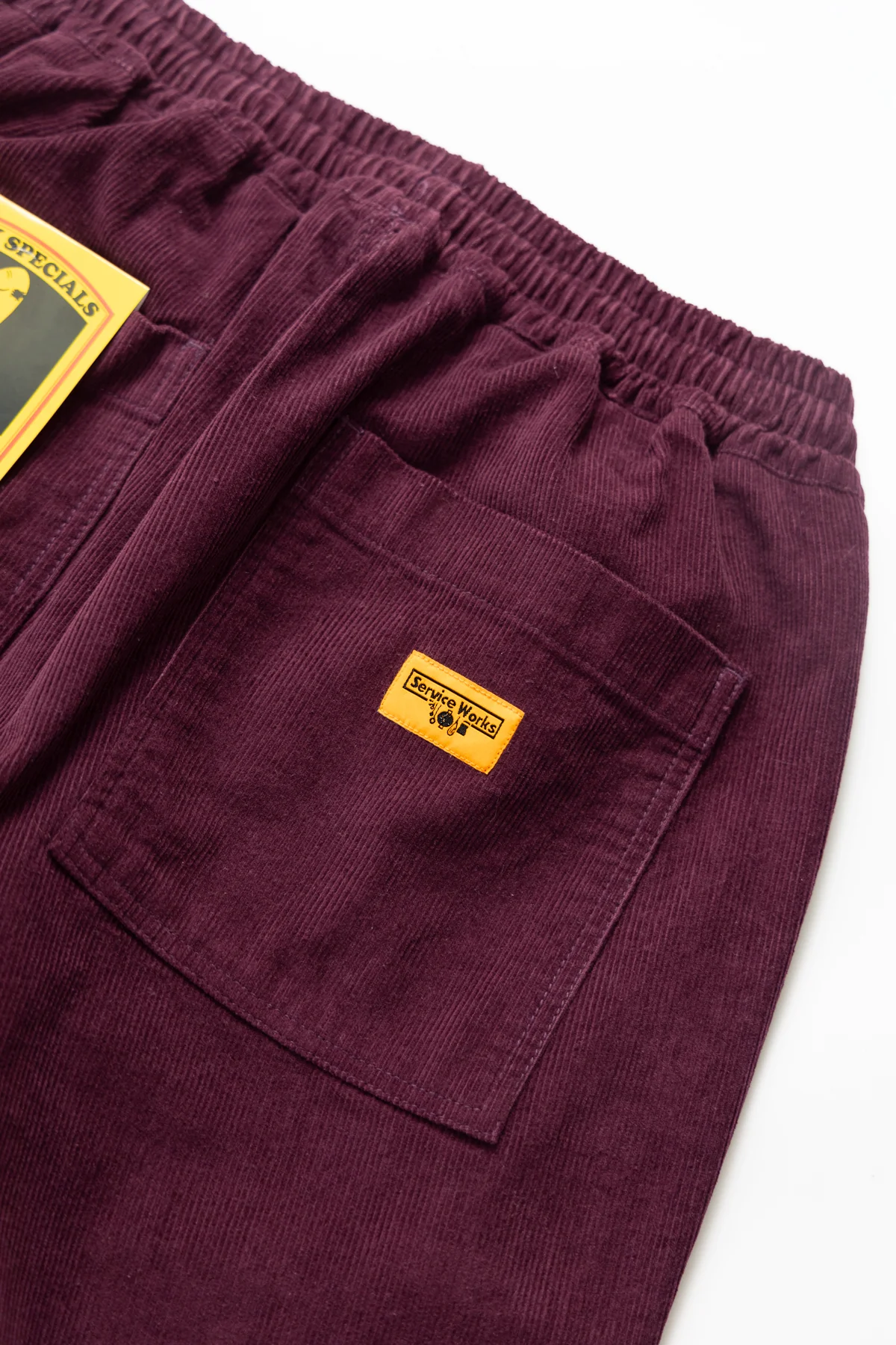 Corduroy Chef Pants - Plum - Image 5