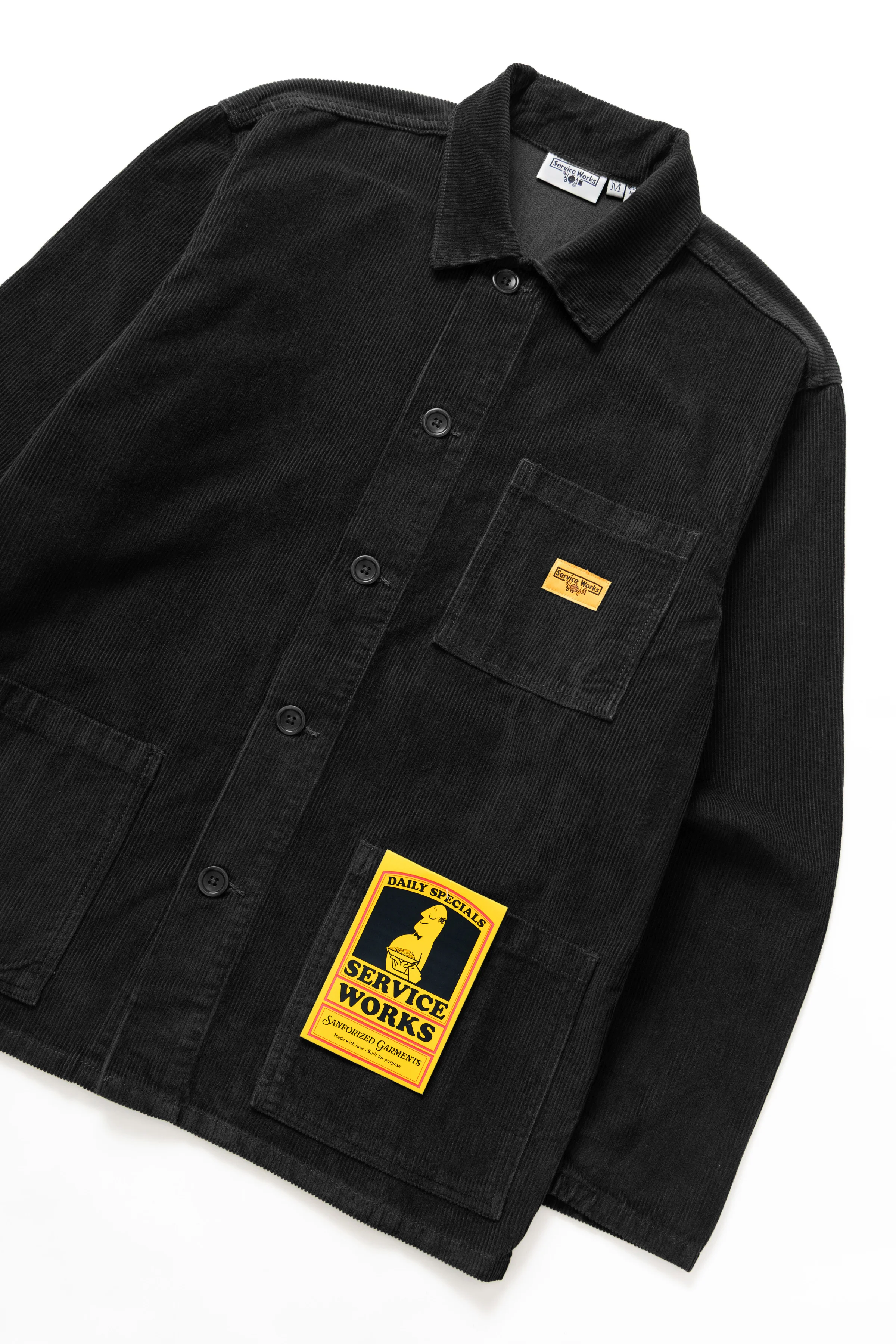 Corduroy Chore Shirt - Black - Image 2
