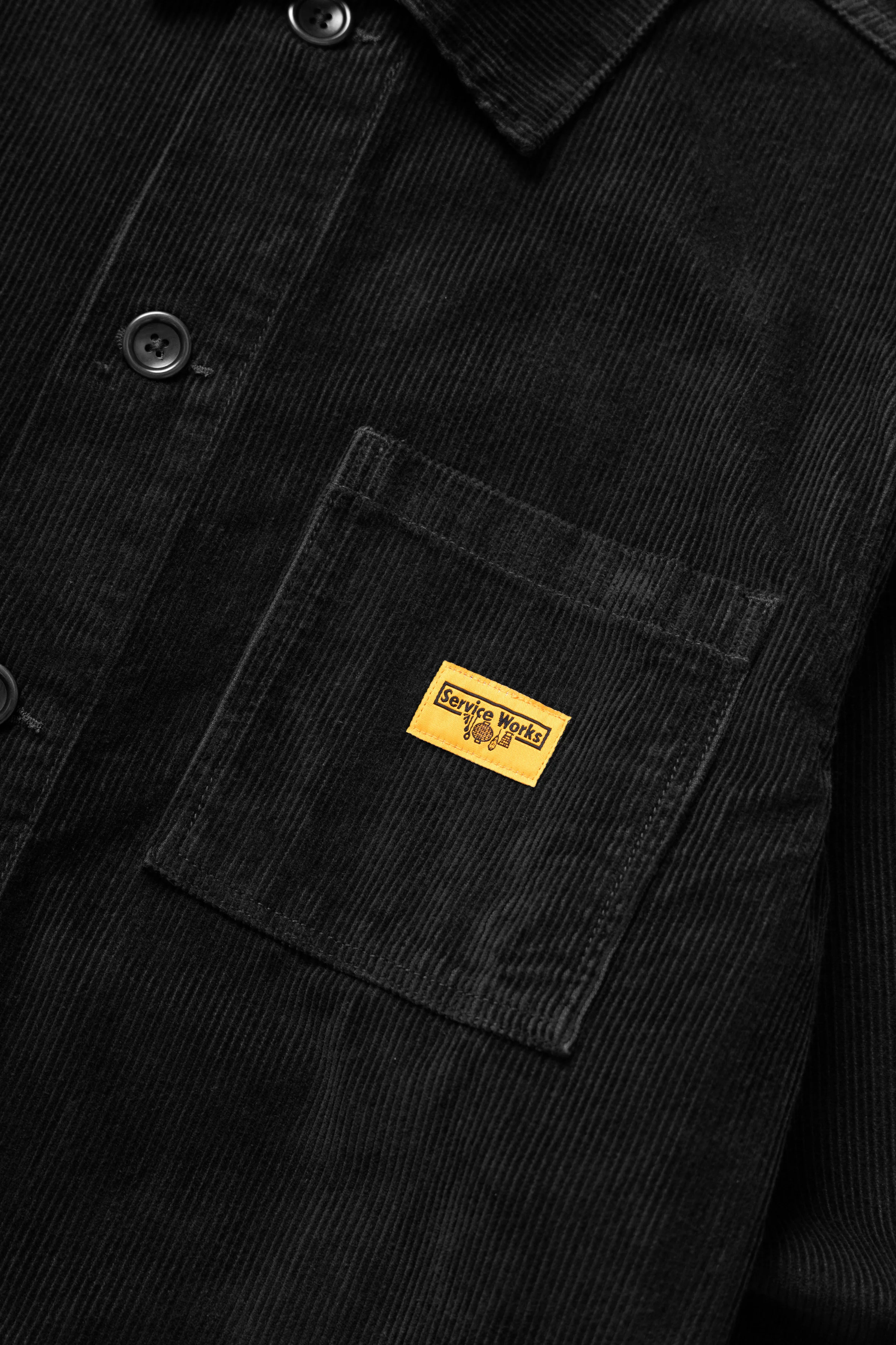 Corduroy Chore Shirt - Black - Image 4